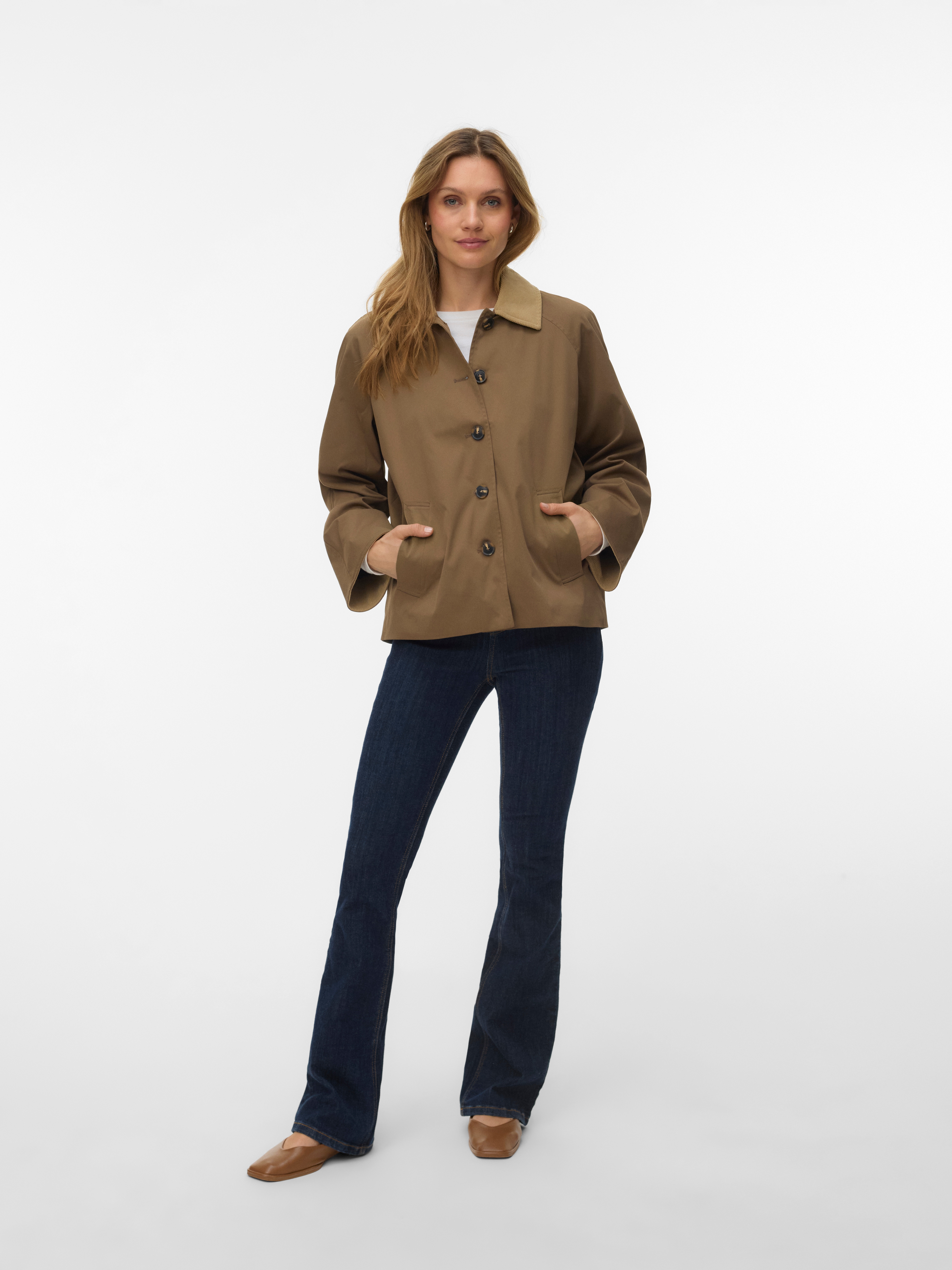 Thumbnail - Vero Moda Langjacke "VMCHELSEAFIA SHORT JACKET BOO" mit Kontrastdetails