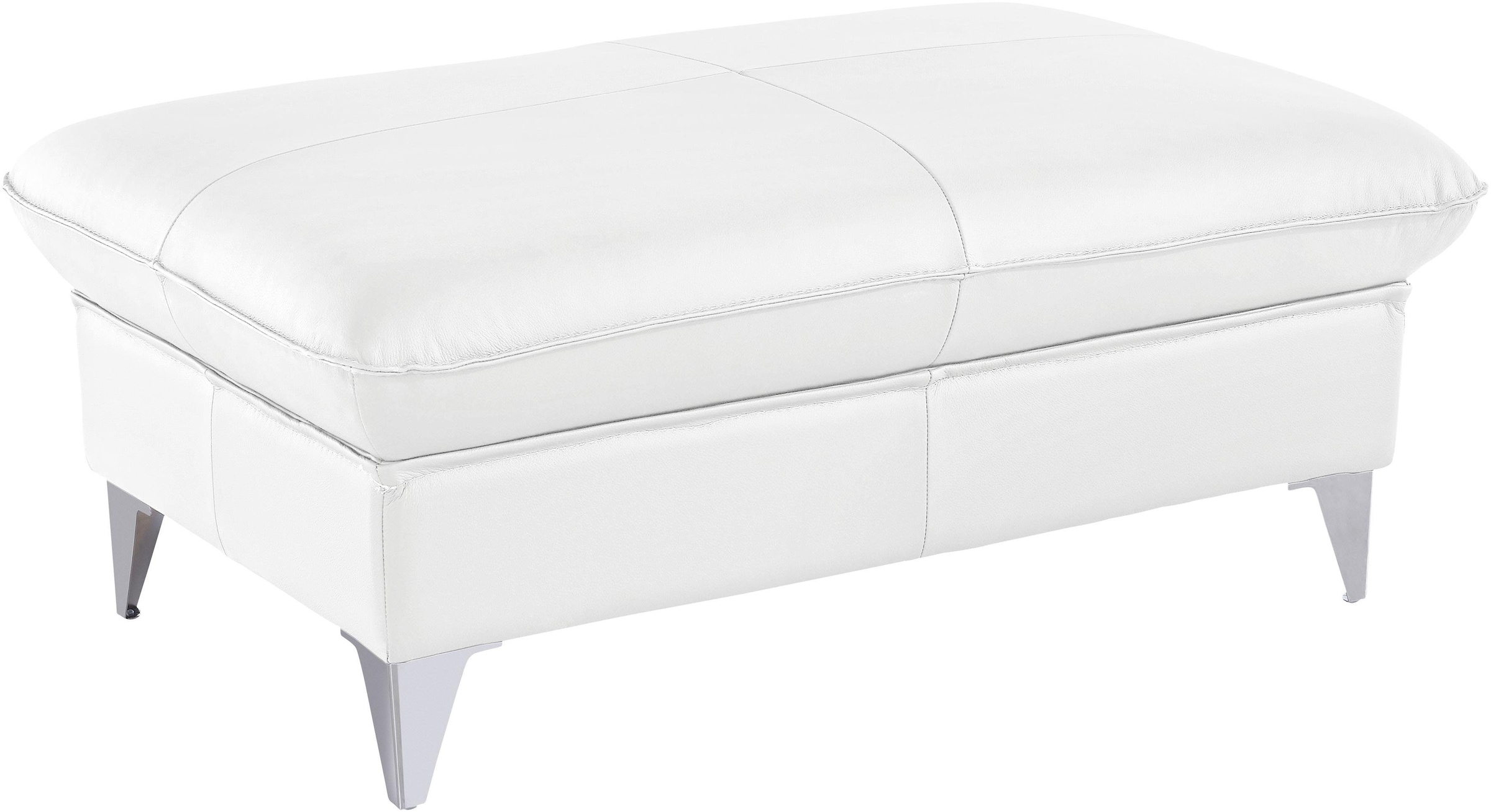 COTTA Polstergarnitur »Caluso L-Form«, Set bestehend aus: Ecksofa mit Kopfteilverstellung & Hocker