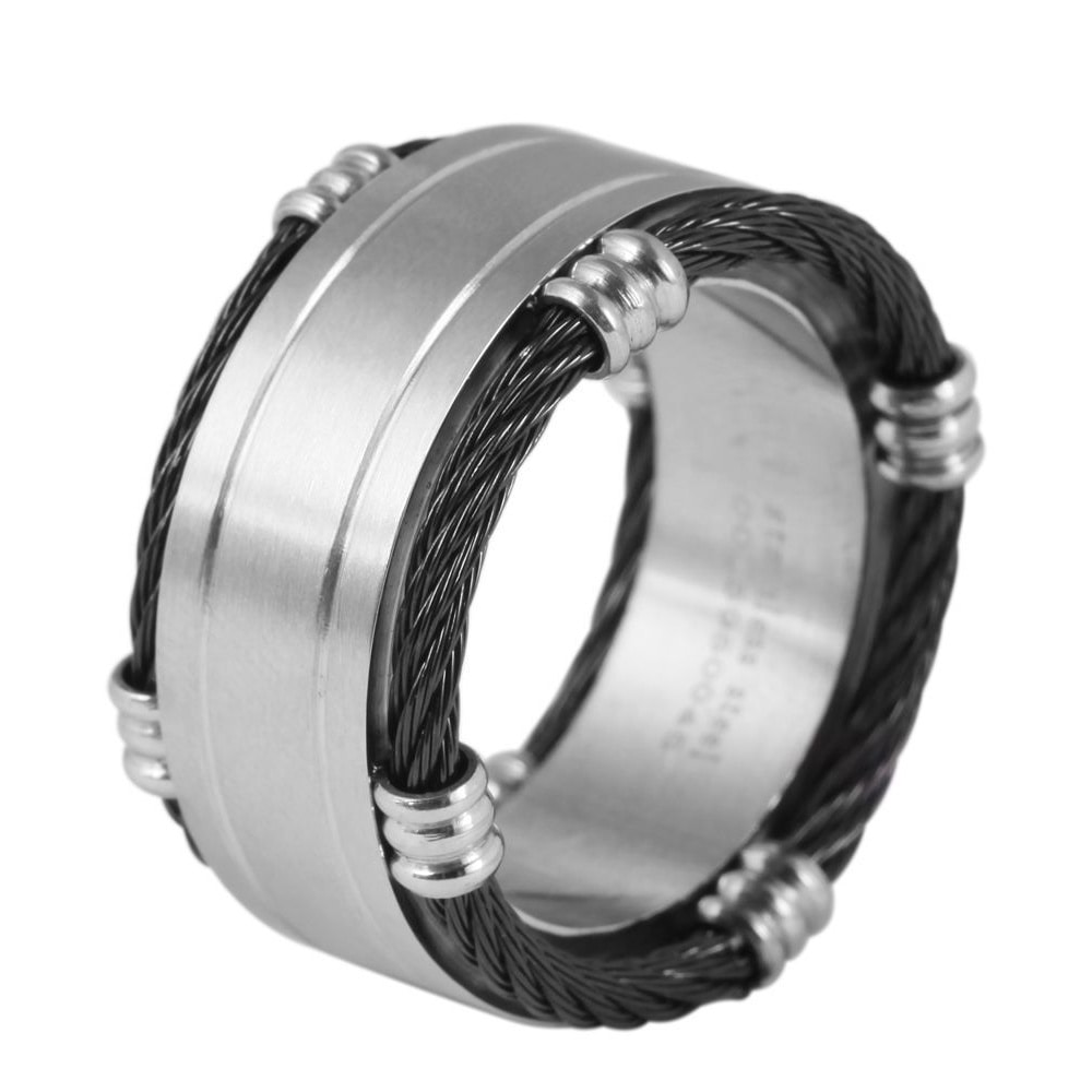Fingerring ADELIA´S "Herren Ring aus Edelstahl" Gr. 60, silber, Fingerringe, Herren, 60, Edelstahl, Fingerring