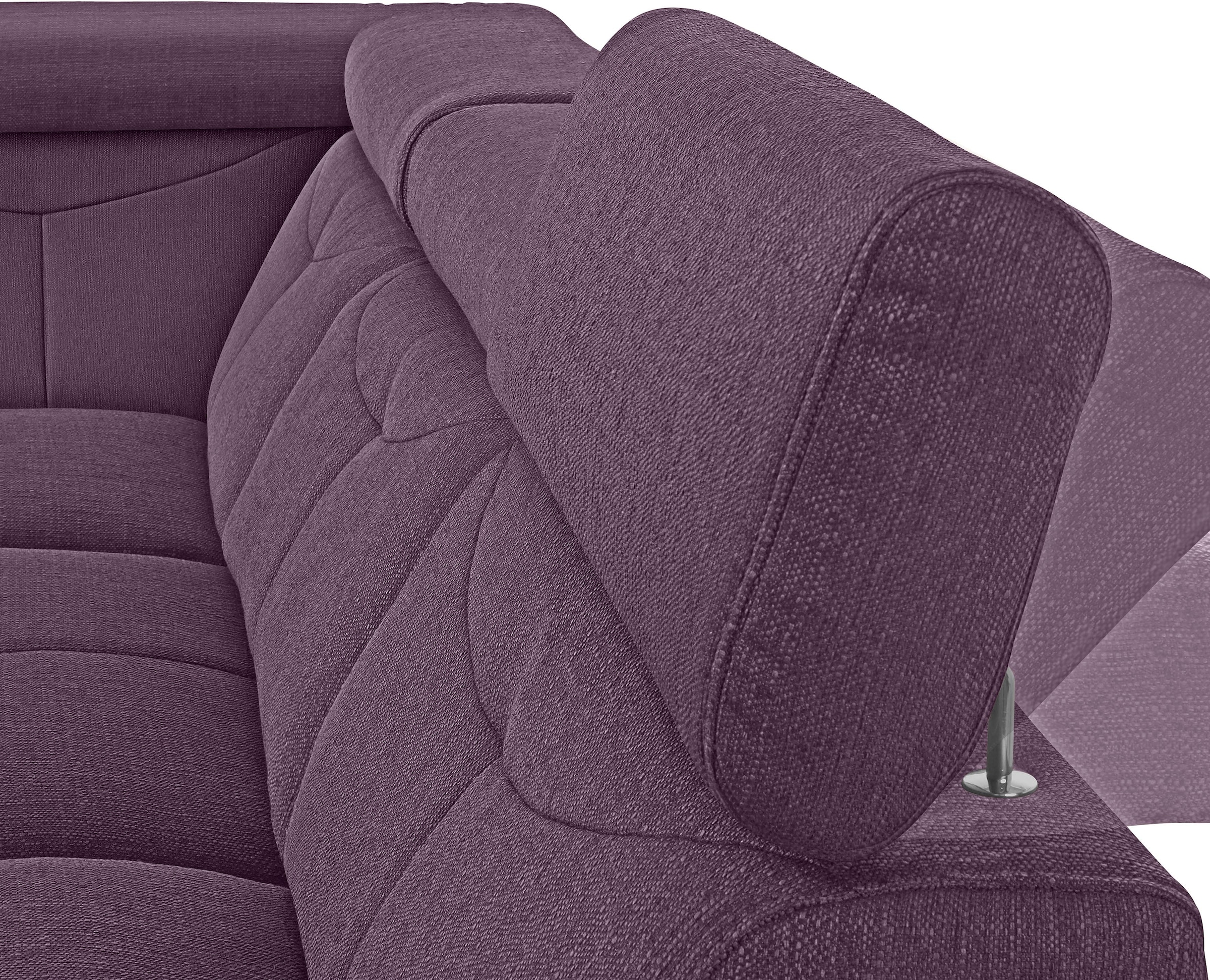exxpo - sofa fashion Ecksofa »Spring, super bequem und komfortabel mit Armteil- und Kopfteilfunktion«, wahlweise mit Bettfunktion und Bettkasten, L-Form