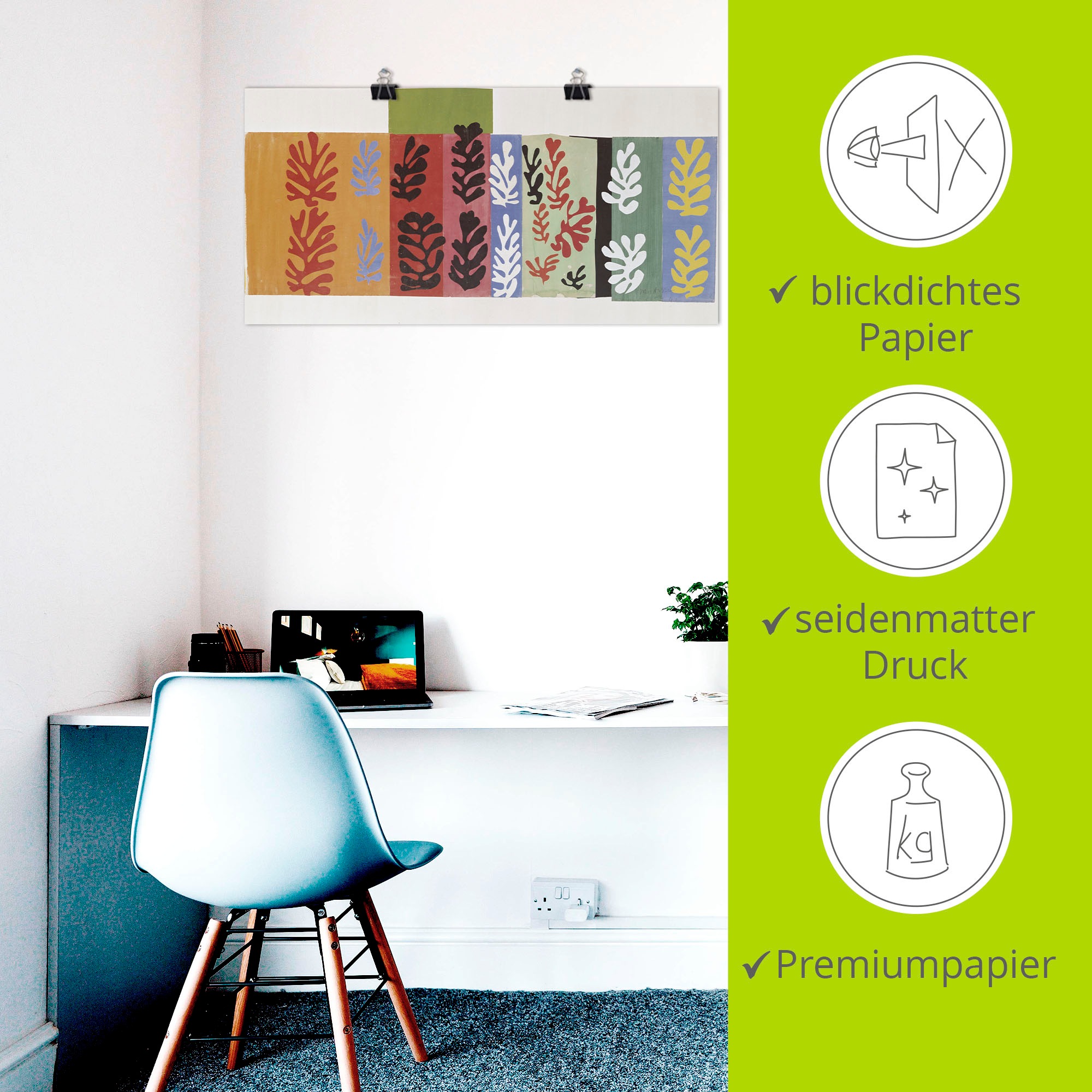 Artland Wandbild »Komposition. 1947« Gegenstandslos 1 Stk. tlg. als Alubild, Leinwandbild, Poster, Wandaufkleber in verschied. Größen