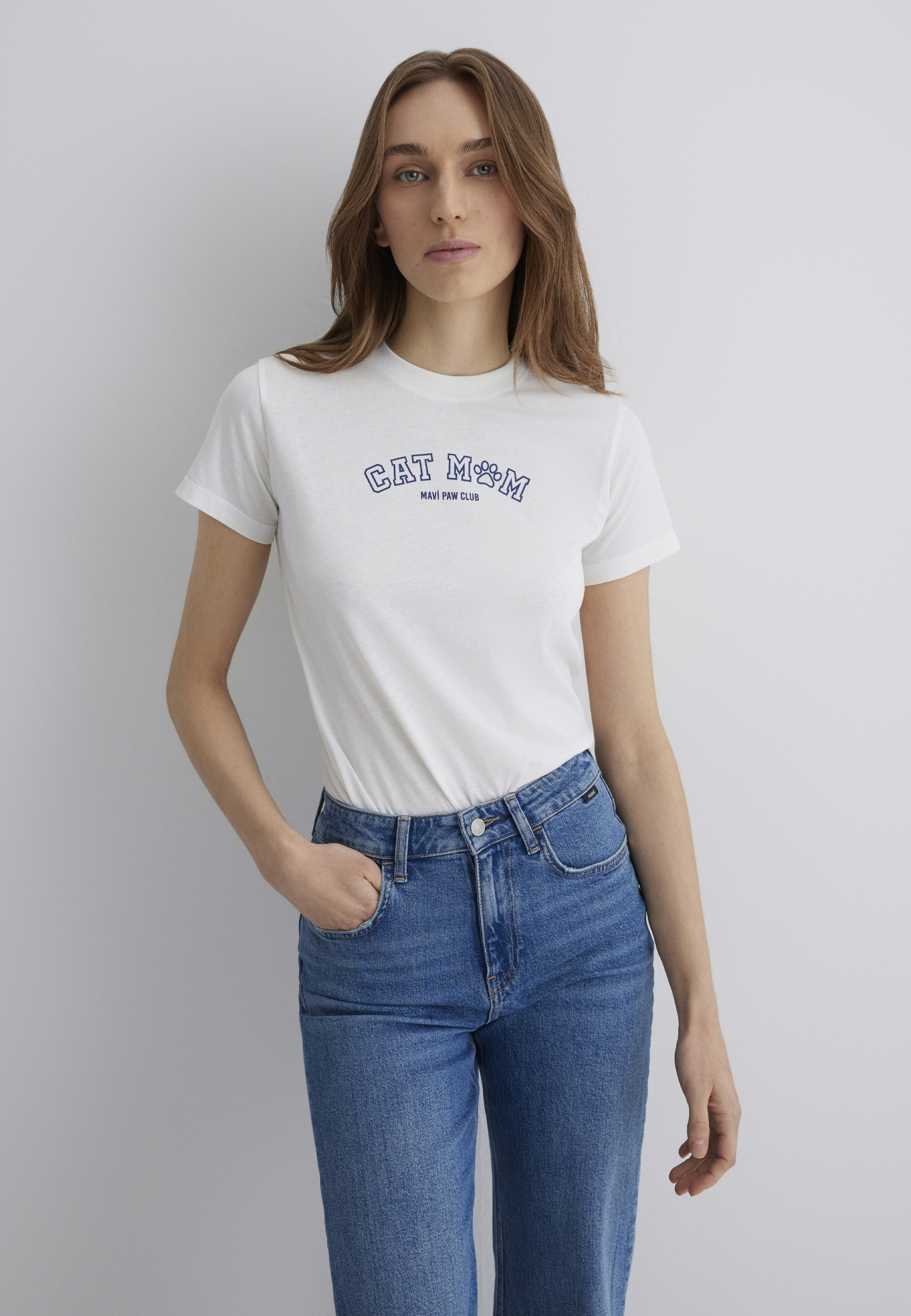 Mavi T-Shirt »CAT PRINTED T-SHIRT«, Print T-Shirt