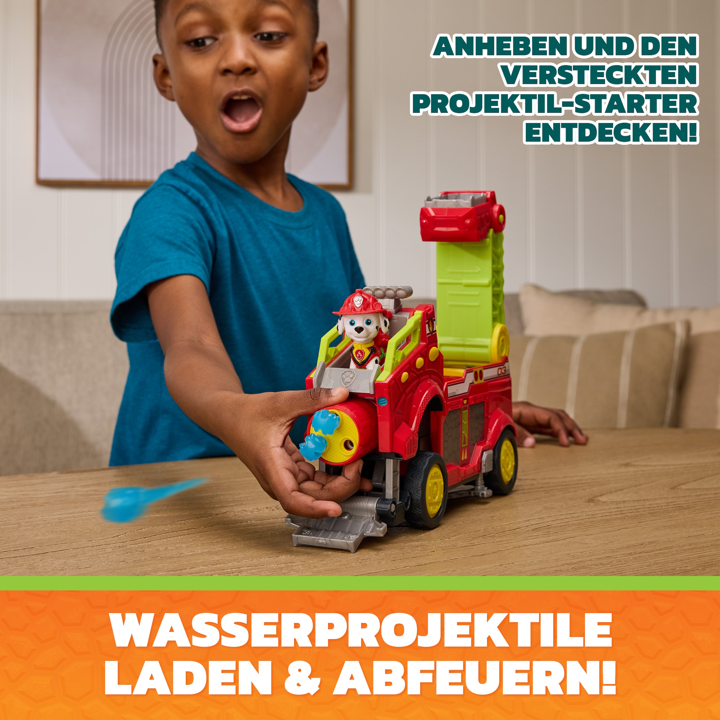 Spin Master Spielzeug-Auto »PAW Patrol: Der Dino Film, Marshalls Dino-Rettungs-Feuerwehrauto«