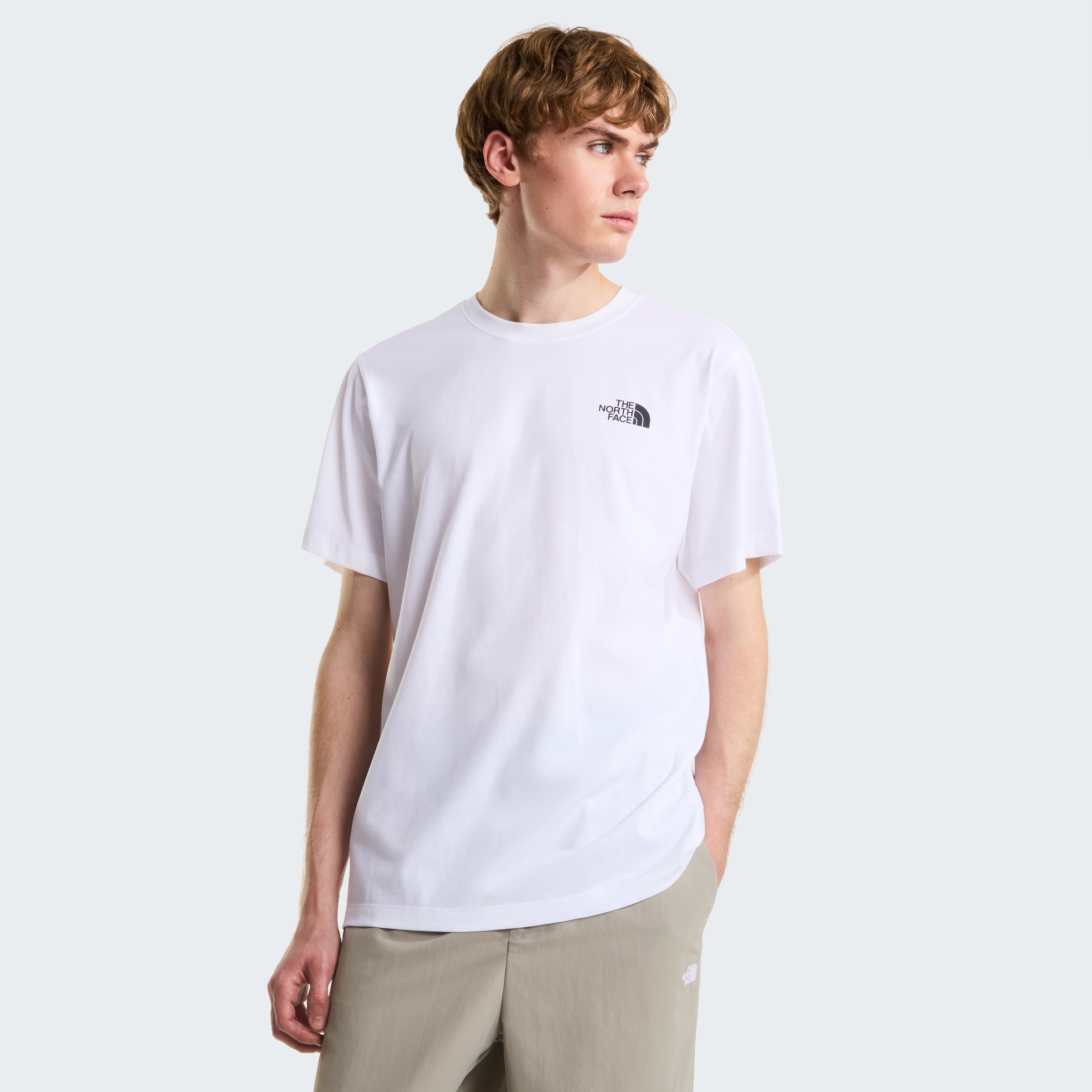 The North Face T-Shirt "M Vertical Regular Short Sleeve Tee-Graphic" Normale Passform, Kurze Ärmel, Für Sportmode Und Outdoormode