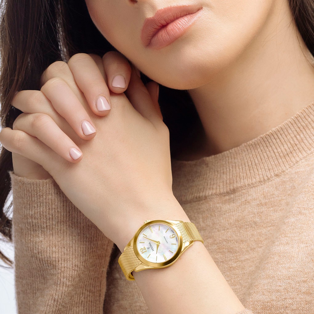 Festina Quarzuhr »Grace«, Armbanduhr, Damenuhr, Swiss Made, Edelstahlarmband, Saphirglas