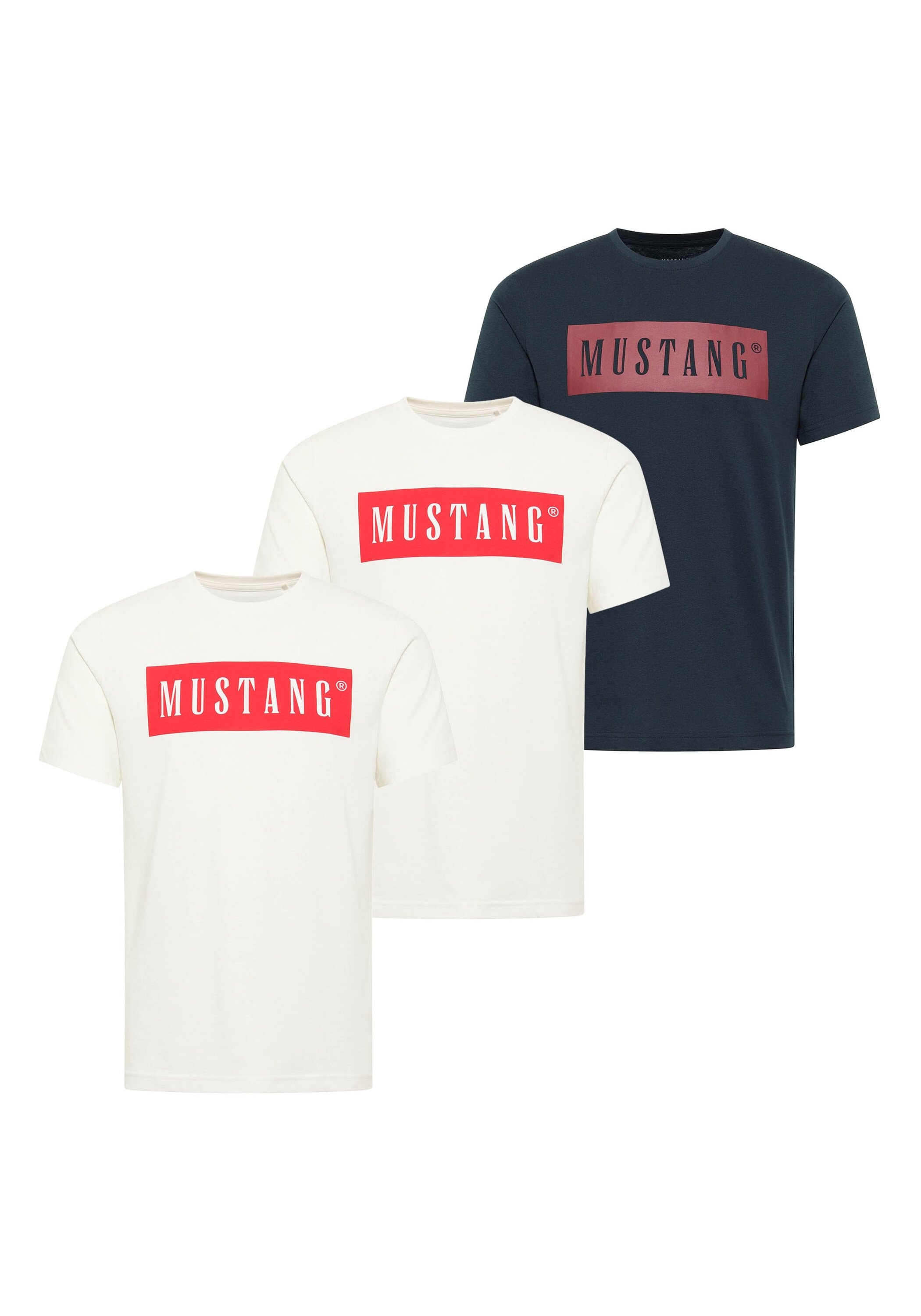MUSTANG T-Shirt "T-Shirt Style Austin 3P 3er Pack"