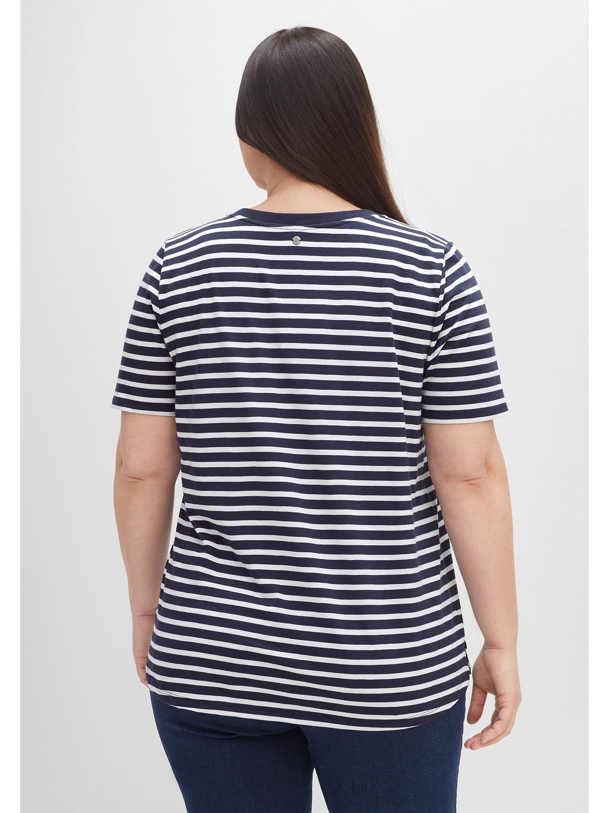 Sheego T-Shirt »Große Größen«, mit garngefärbten Ringeln