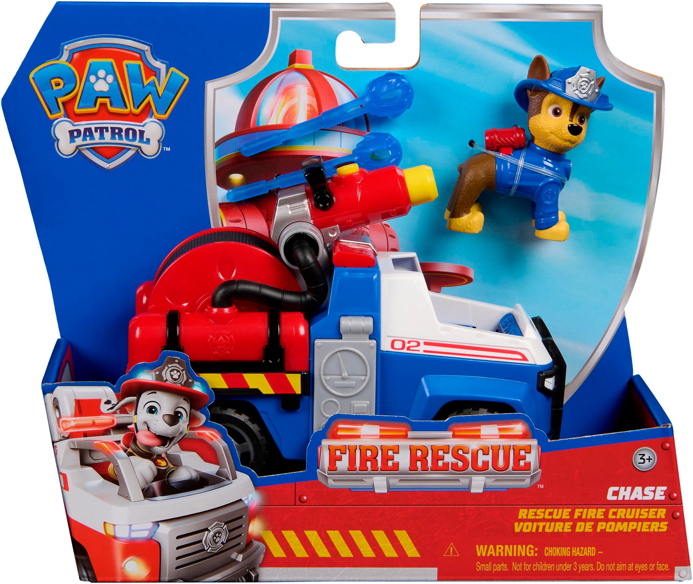 Spin Master Spielzeug-Auto »PAW Patrol Fire Rescue - Chases Rettungsfahrzeug«
