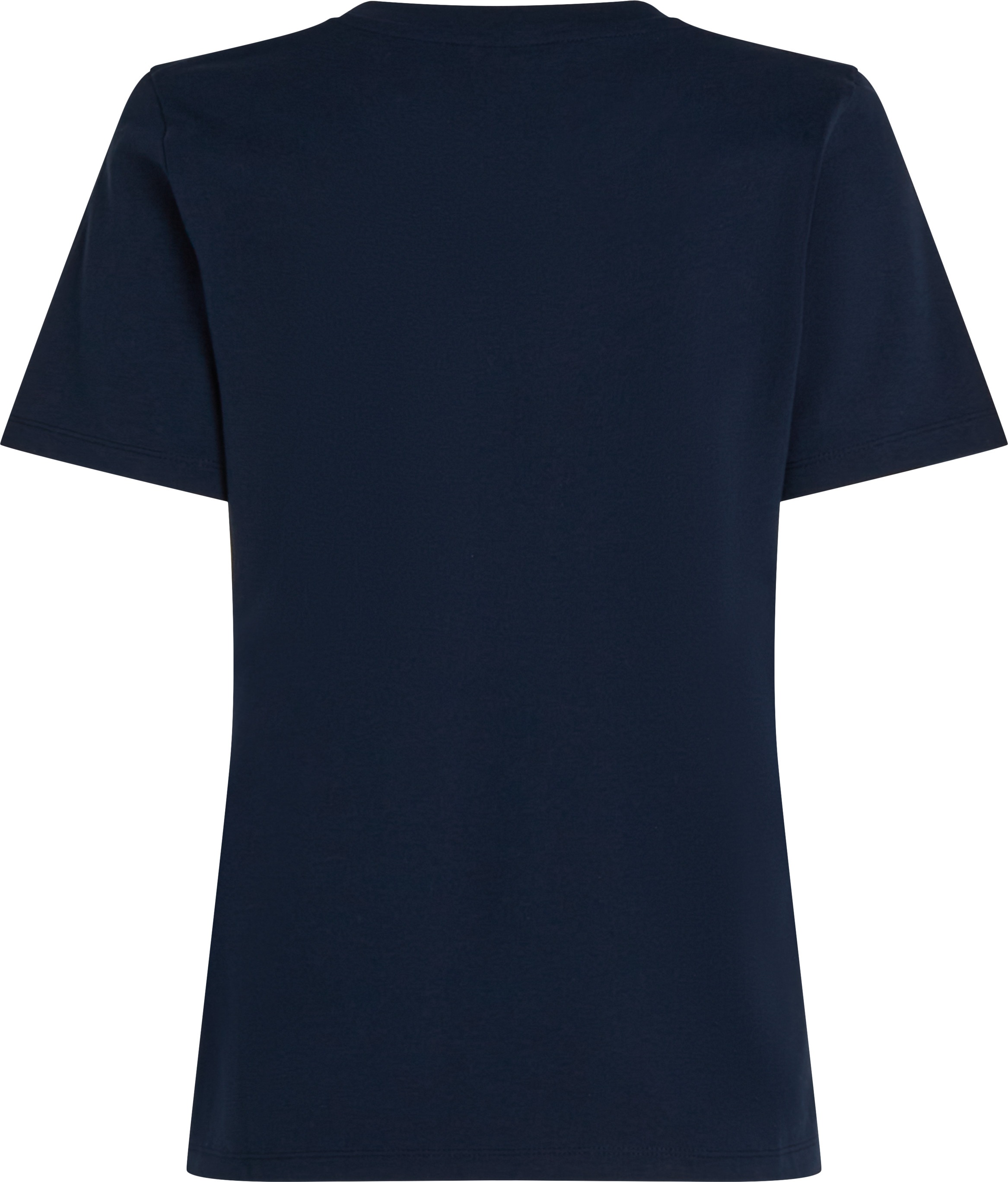 Tommy Hilfiger T-Shirt »REG CONTRAST FLAG SS TEE«, mit Logostickerei