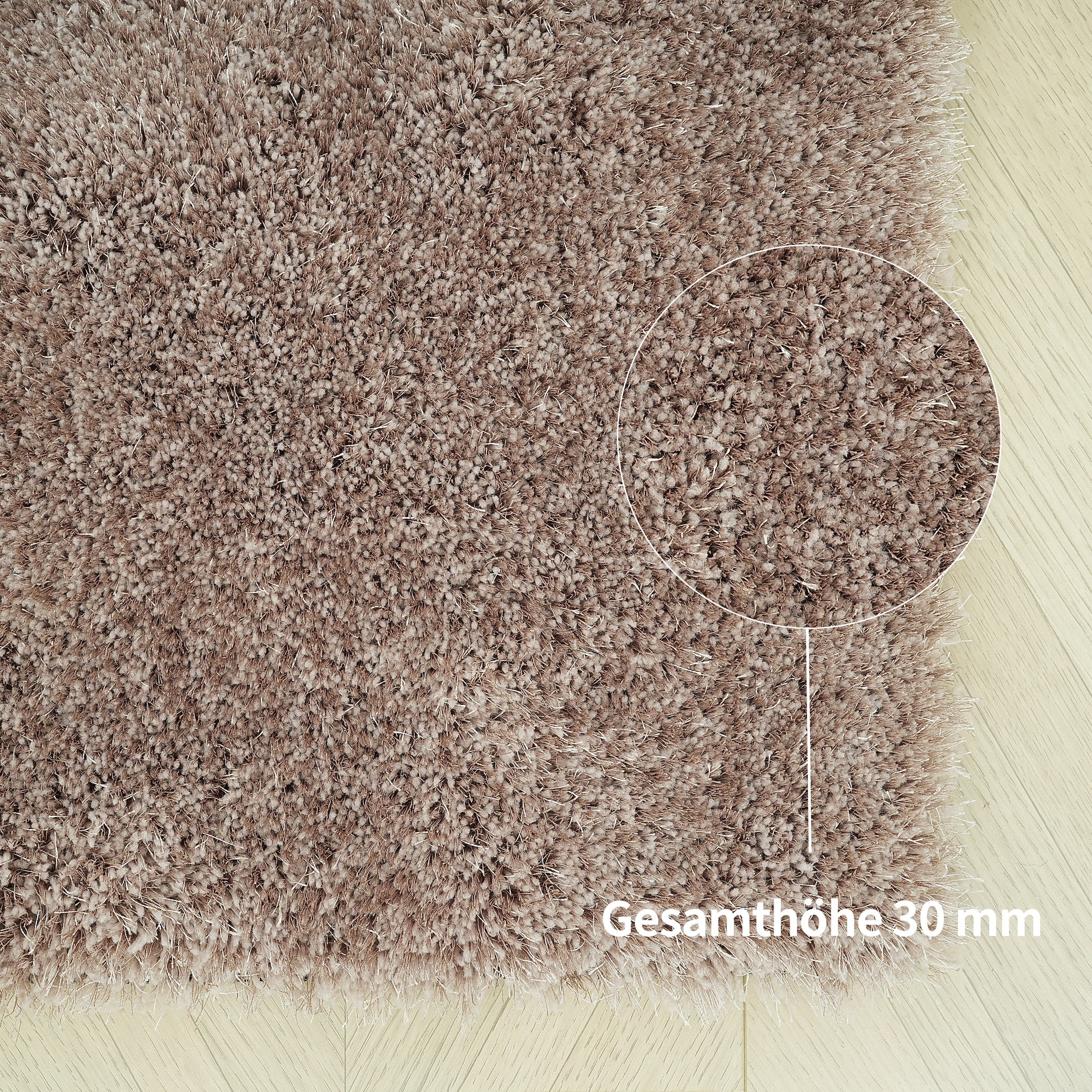 Bruno Banani Teppich »Dana Teppich, besonders weich und kuschelig, Kundenliebling«, rechteckig, 30 mm Höhe, uni, Mikrofaser Teppiche, Wohnzimmer, Schlafzimmer, Esszimmer