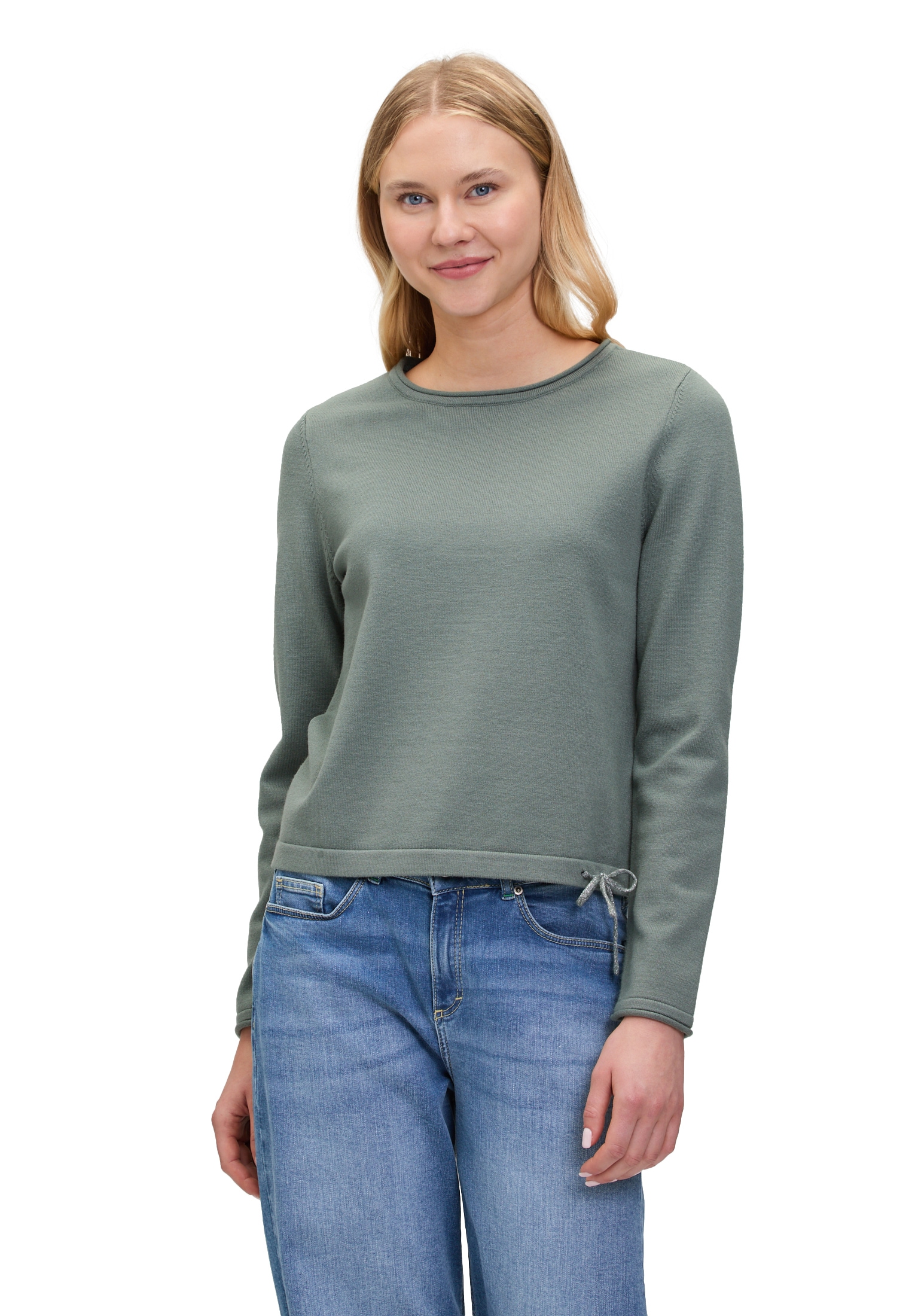 Cartoon Strickpullover "Cartoon Damen Strickpullover mit Rundhalsausschnitt günstig online kaufen