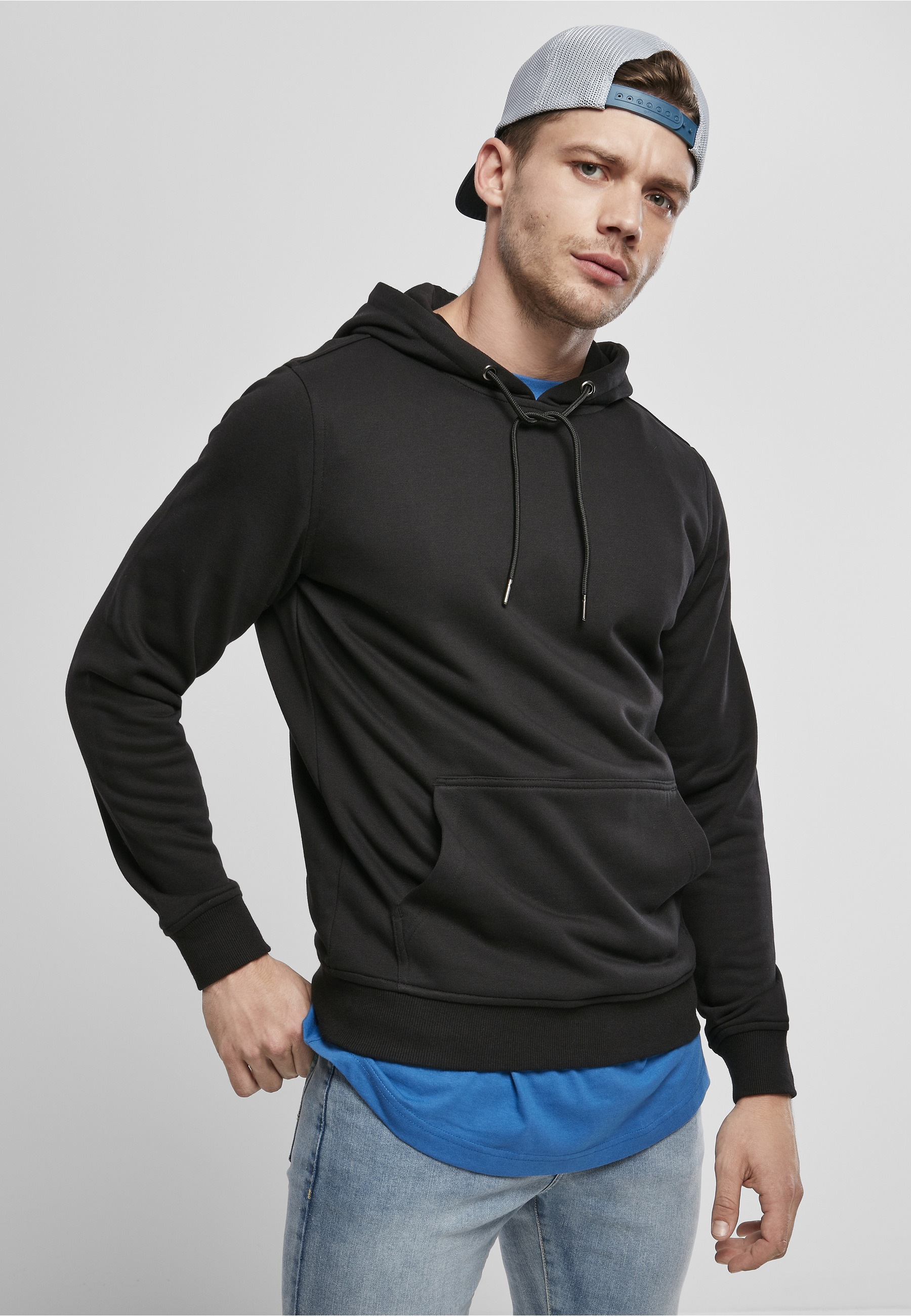 URBAN CLASSICS Rundhalspullover »Urban Classics Herren Basic Terry Hoody« 1 Stk.