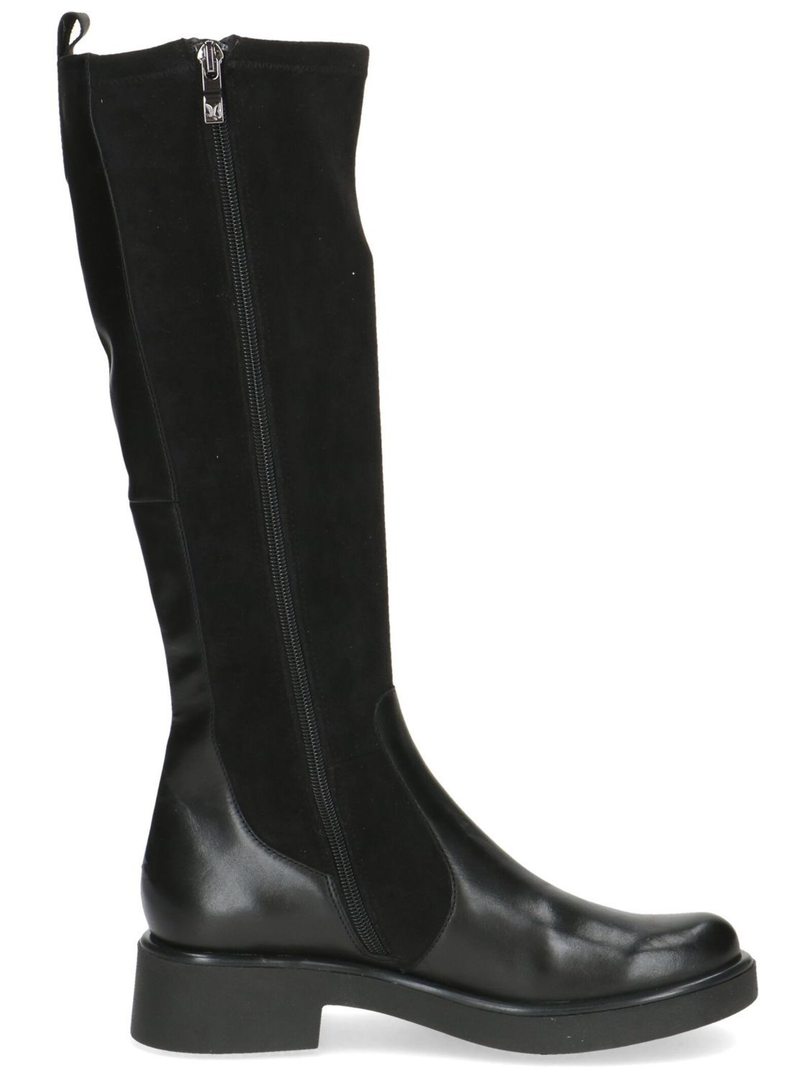 Stiefel CAPRICE, Damen, Gr. 39, XS-Schaft, schwarz, Leder, Textil, Schuhe Stiefel, Blockabsatz, Langschaftstiefel mit elastischem Schaft, XS-Schaft 3