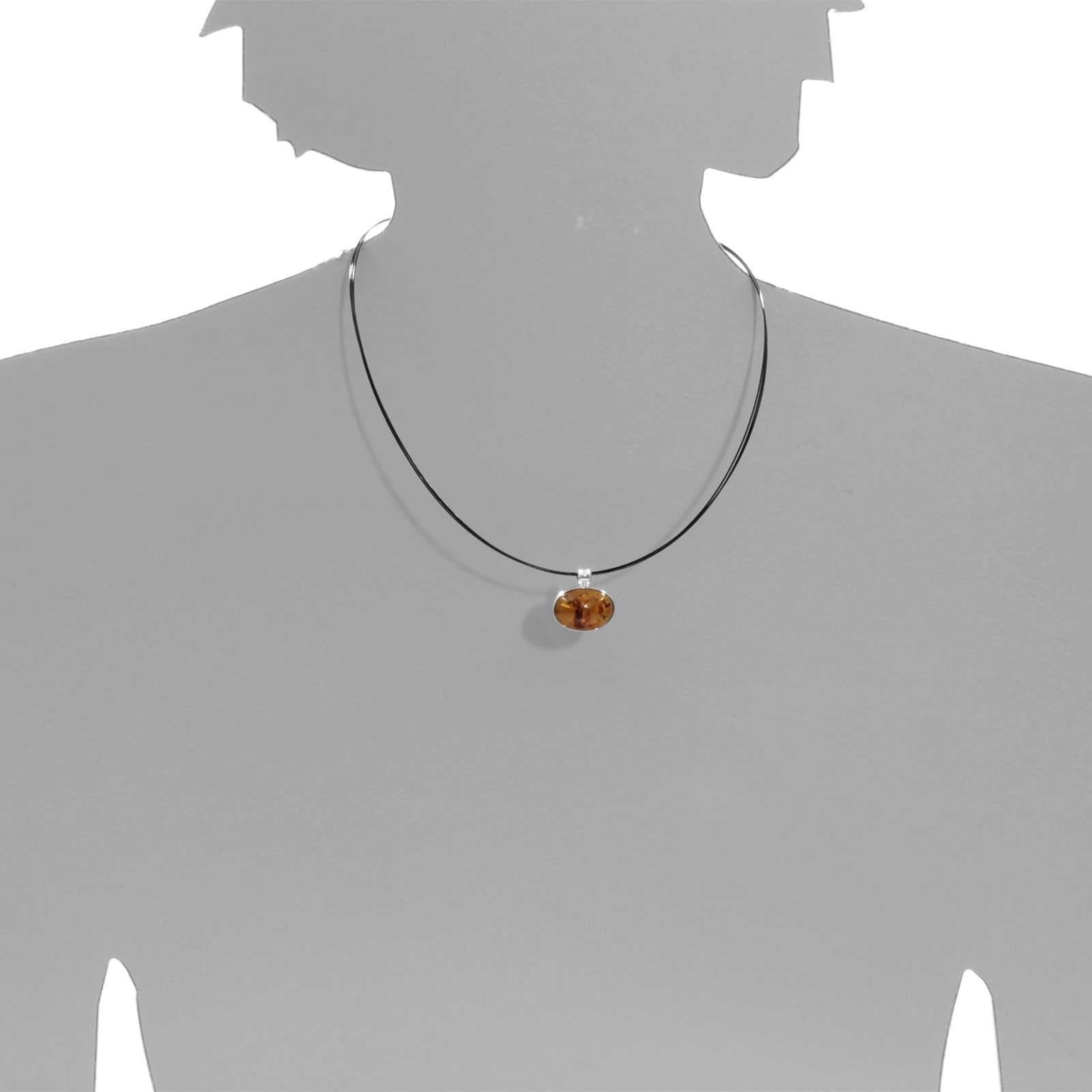 OSTSEE-SCHMUCK Collier »Ostsee-Schmuck Collier Classic 18 x 13 mm«, (1 tlg.)