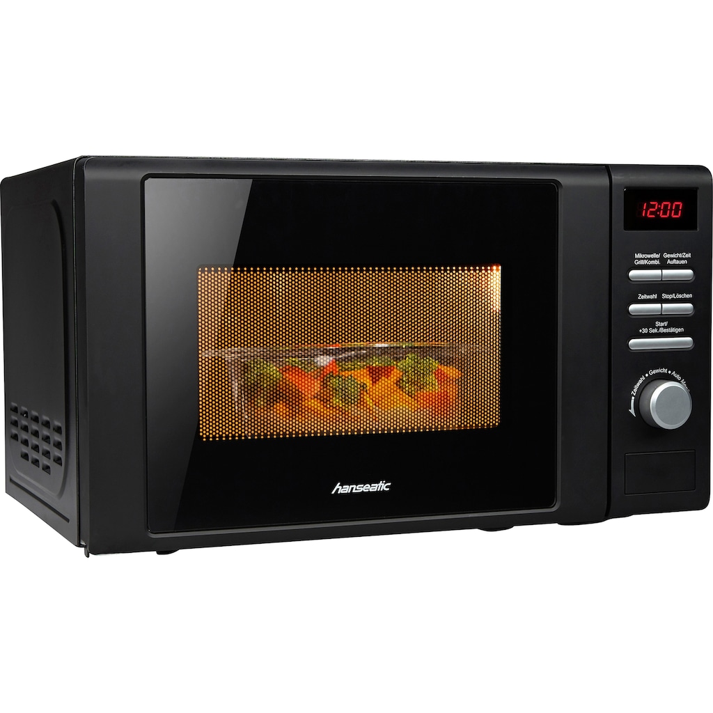 Hanseatic Mikrowelle »819021«, Grill, 700 W, schwarz