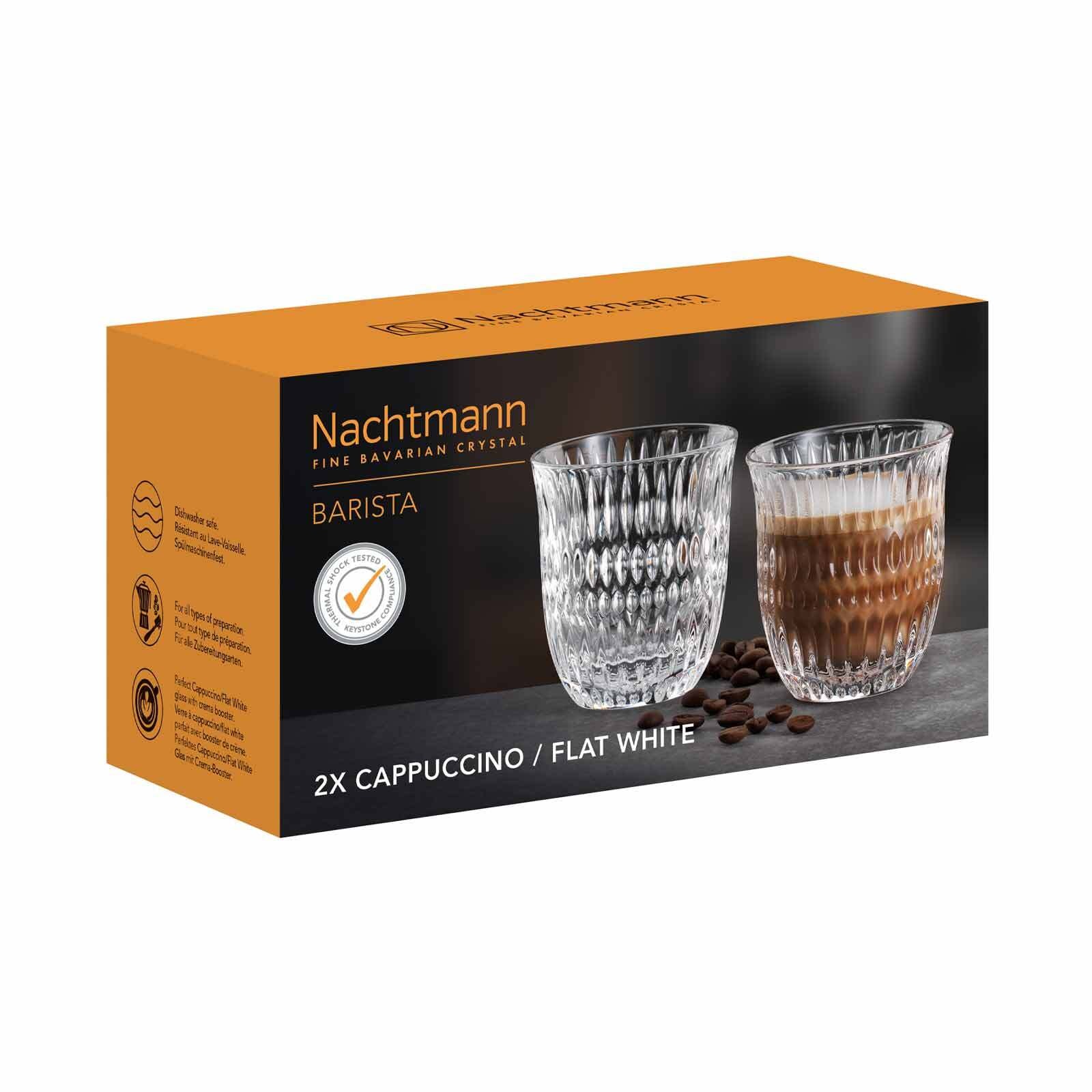 Nachtmann Glas »Cappuccino / Flat White Gläser Ethno Barista 235 ml 2er Set transparent«
