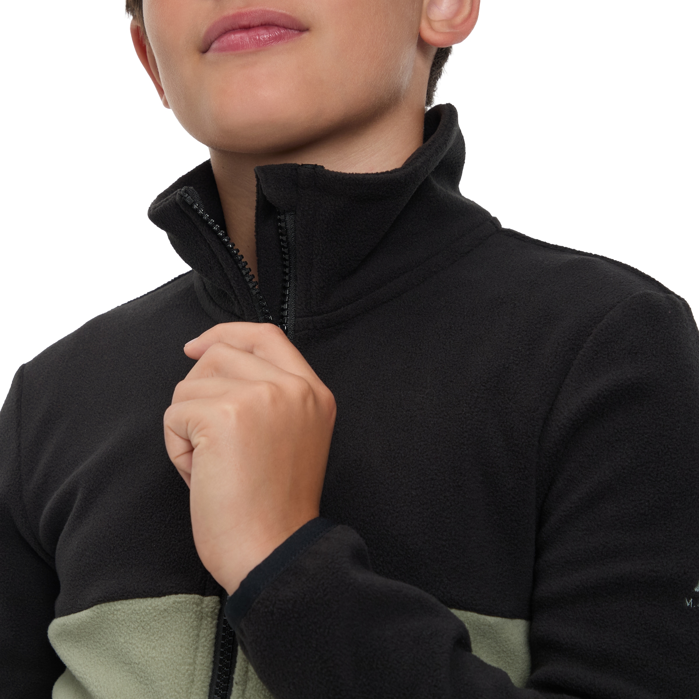 McKINLEY Fleecejacke »JU.-UNTERJACKE AMARO FZ FL B« Colorblocking Look, Reißverschlusstaschen