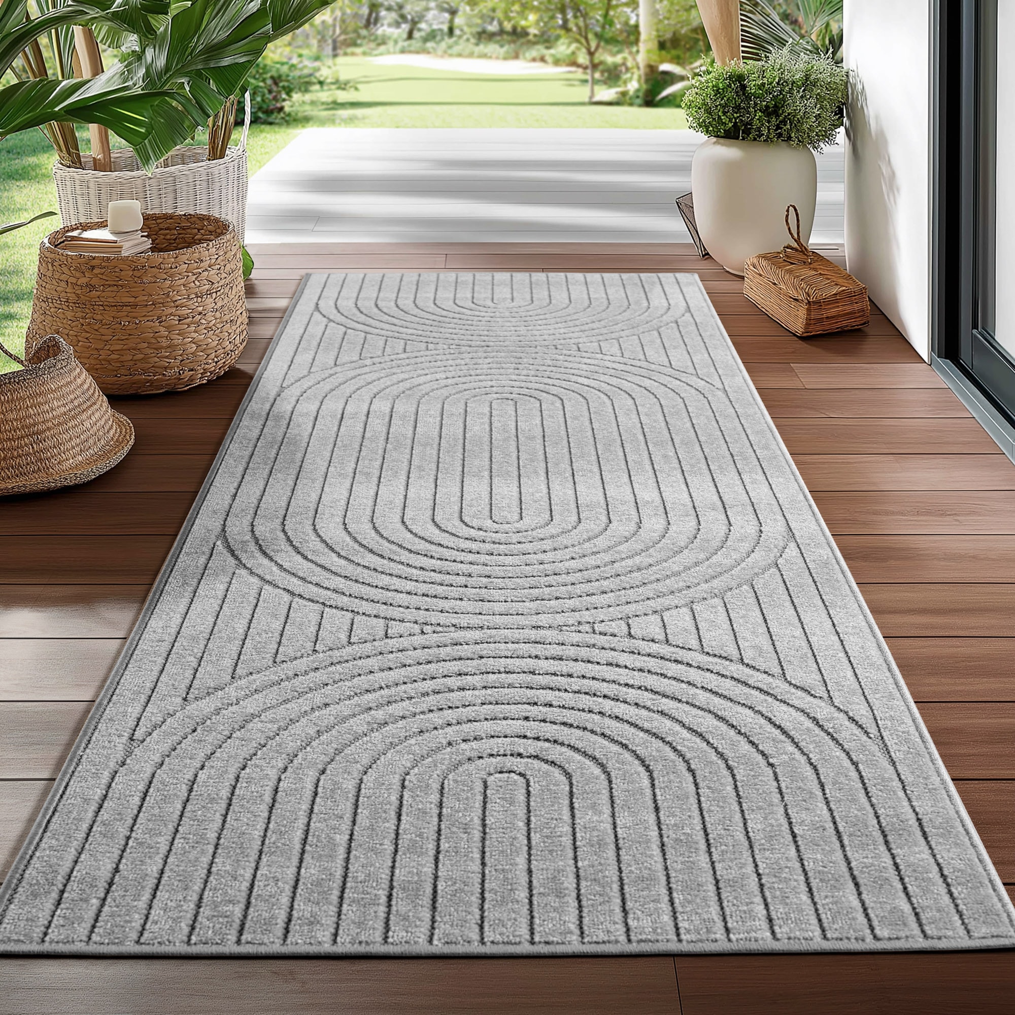 Ayyildiz Teppiche "NOVA 1201, auch als Läufer und Rund" rechteckig 8 mm Höhe Material aus schmutzabweisendem Polypropylen, In-/Outdoor geeignet