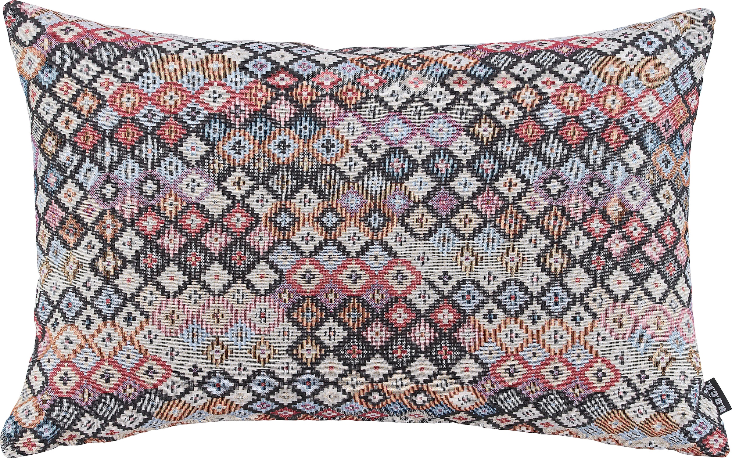 H.O.C.K. Dekokissen "Hugo" mit trendigem Muster, Kissenhülle mit Füllung, 1 günstig online kaufen