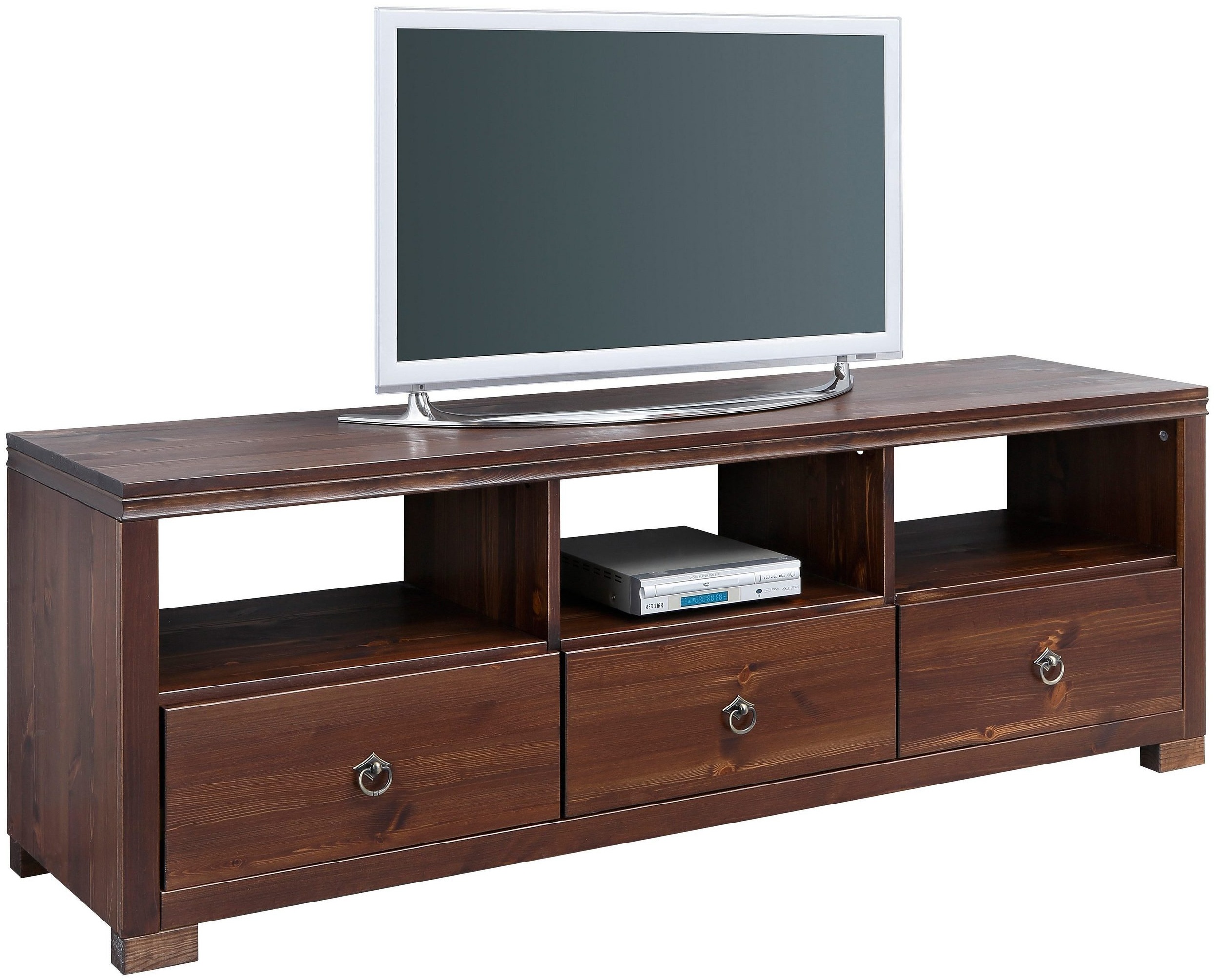 Thumbnail - Home affaire Wohnwand "Gotland" Set, 3 Stk. tlg. bestehend aus 1 Highboard, 1 TV-Lowboard und 1 Vitrine