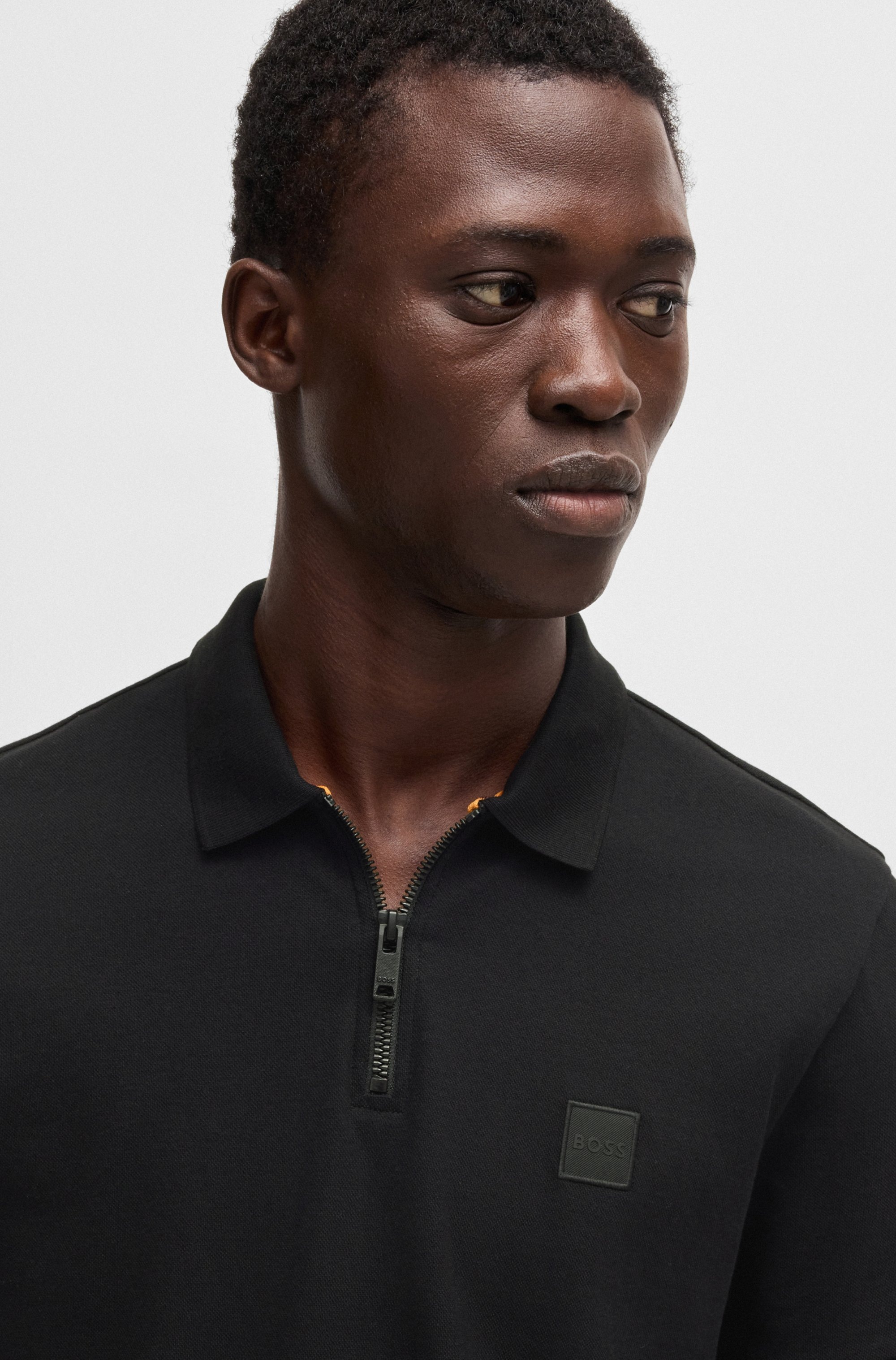 Thumbnail - BOSS ORANGE Poloshirt "Passerzip" mit Polokragen