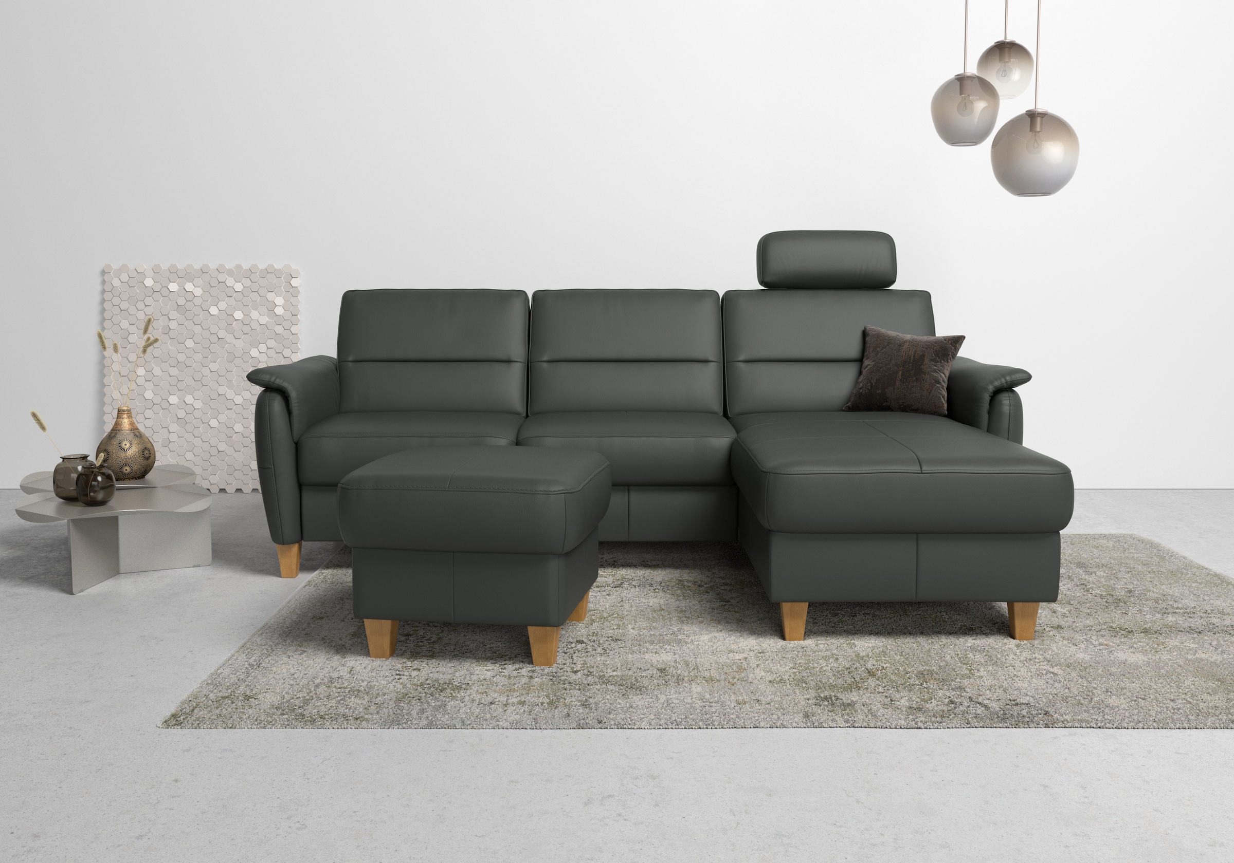 Home affaire Polsterhocker »Palmera«, mit Stauraum, passend zur Serie »Palmera«