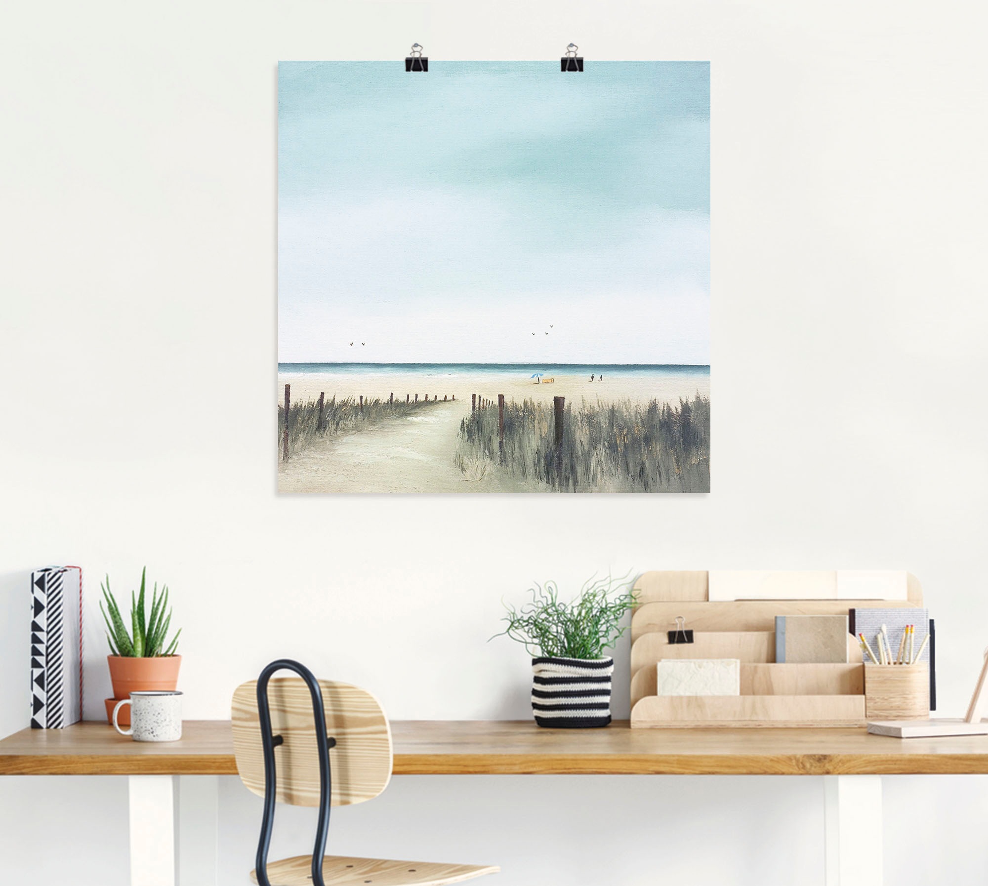 Artland Wandbild »Sonniger Morgen II«, Strand, (1 St.), als Leinwandbild, Poster in verschied. Größen