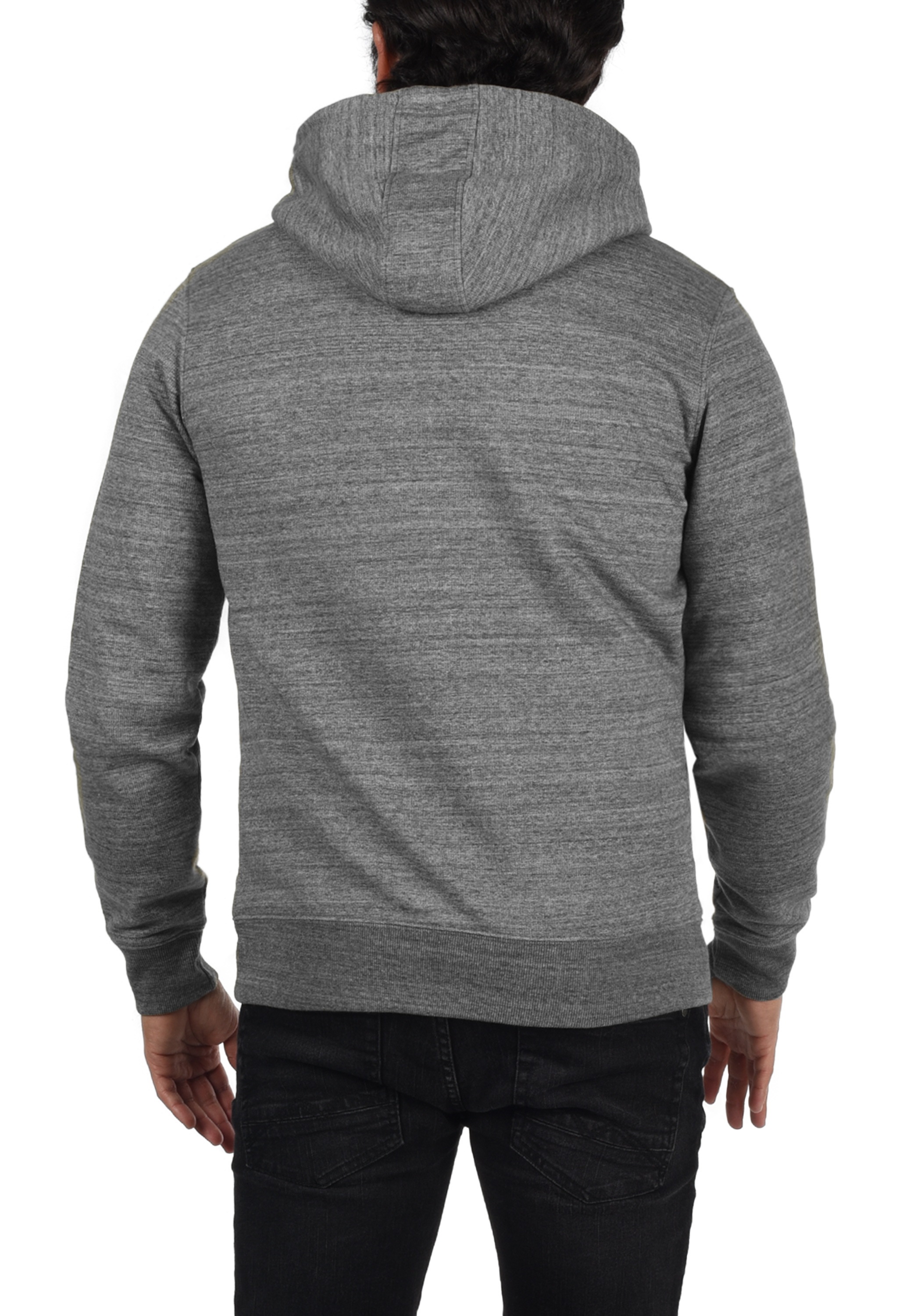 Kapuzenpullover BLEND "BHHenner", Herren, Gr. XXL, pewter mix, Sweatware, 60% Baumwolle, 40% Polyester, regular fit, ohne Ausschnitt, eingesetzt, Pullover Kapuzenpullover, Lässiger Hoodie mit Kapuze und Kängurutasche 5