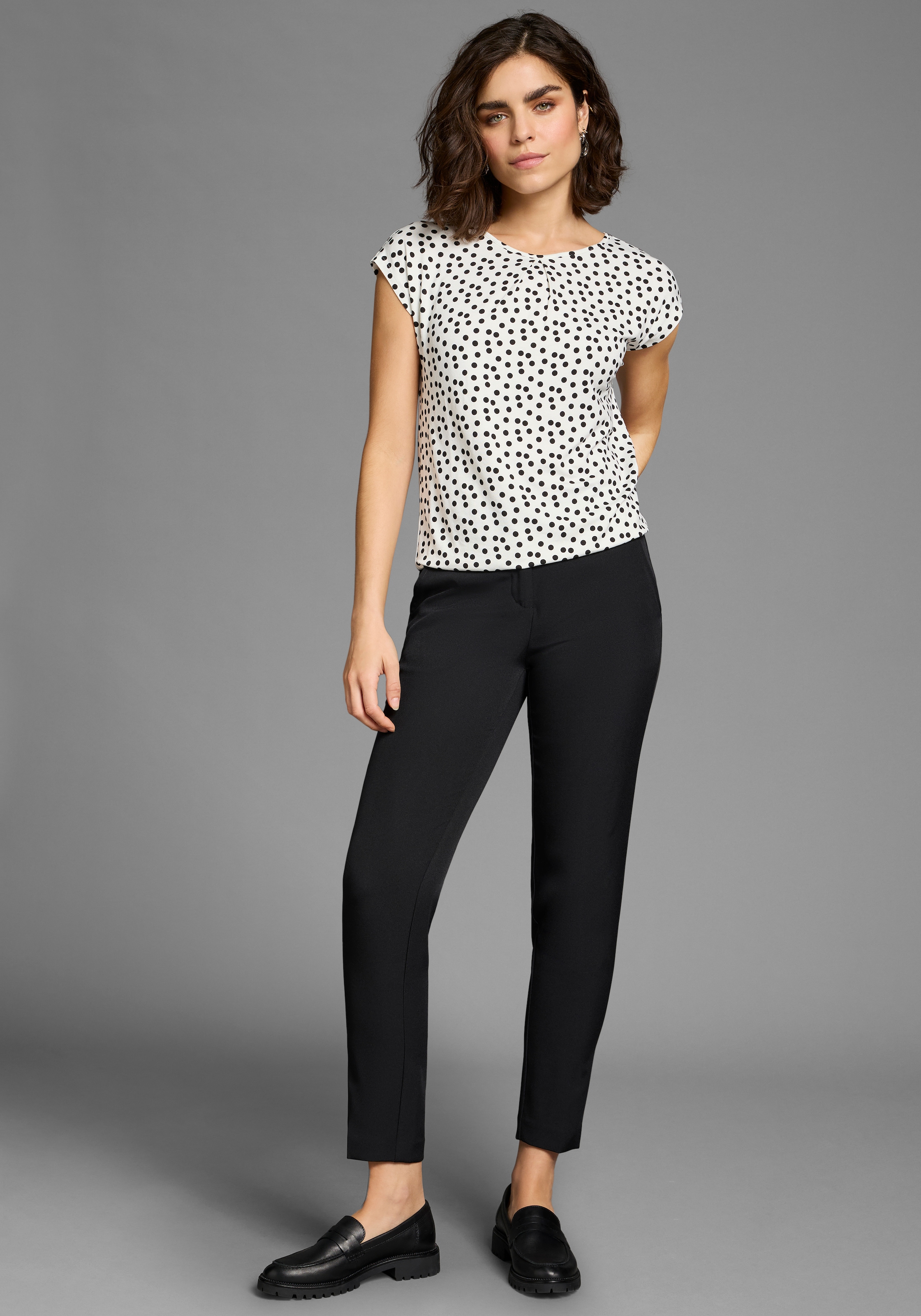 Laura Scott Print-Shirt 2er-Pack,  figurbetonte Passform, mit Rundhalsausschnitt, im 2er-Pack