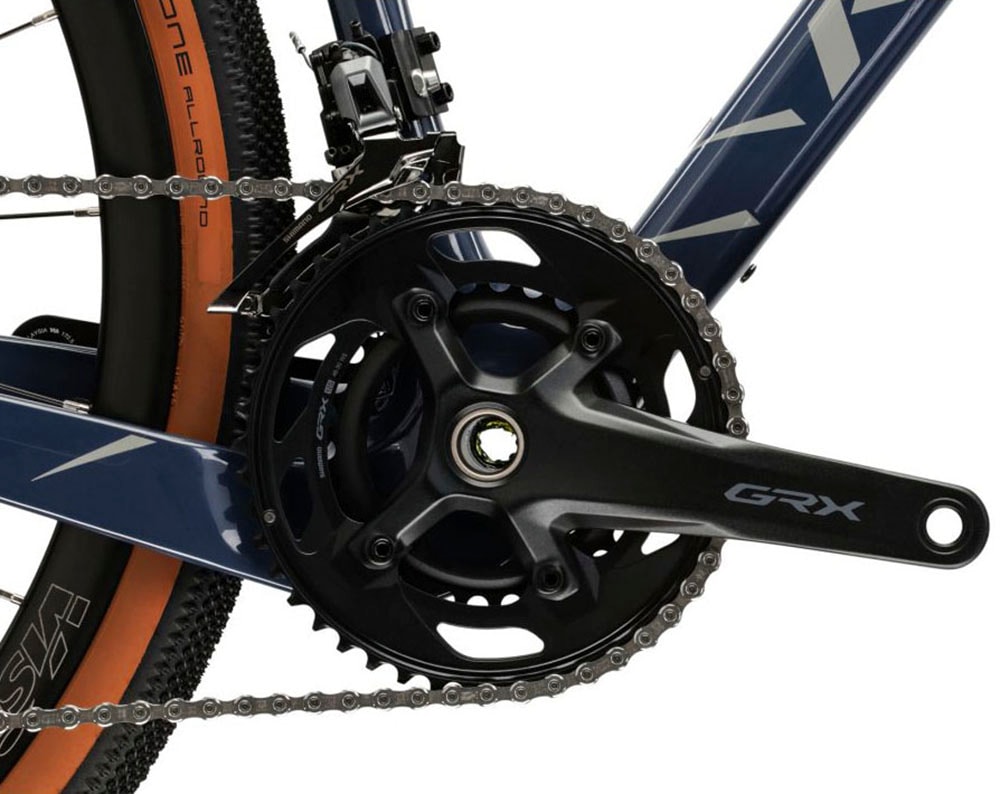 Kross Gravelbike »KROSS Gravelbike Esker 8.0 28" blau 24 Gänge«, 24 Gang, Shimano, GRX RX820 Schaltwerk, Kettenschaltung