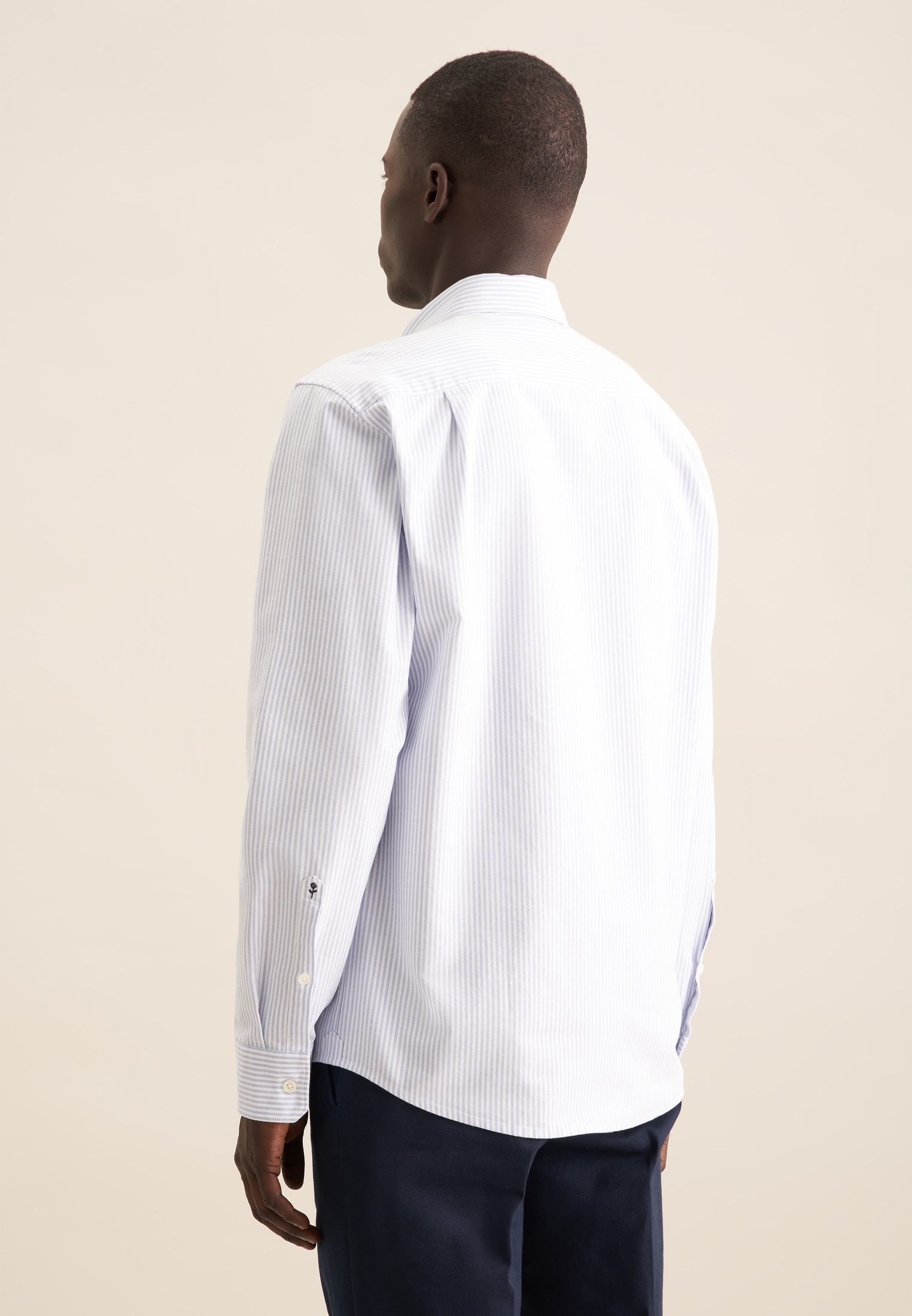 seidensticker Businesshemd, Regular Button-Down-Kragen Gestreift