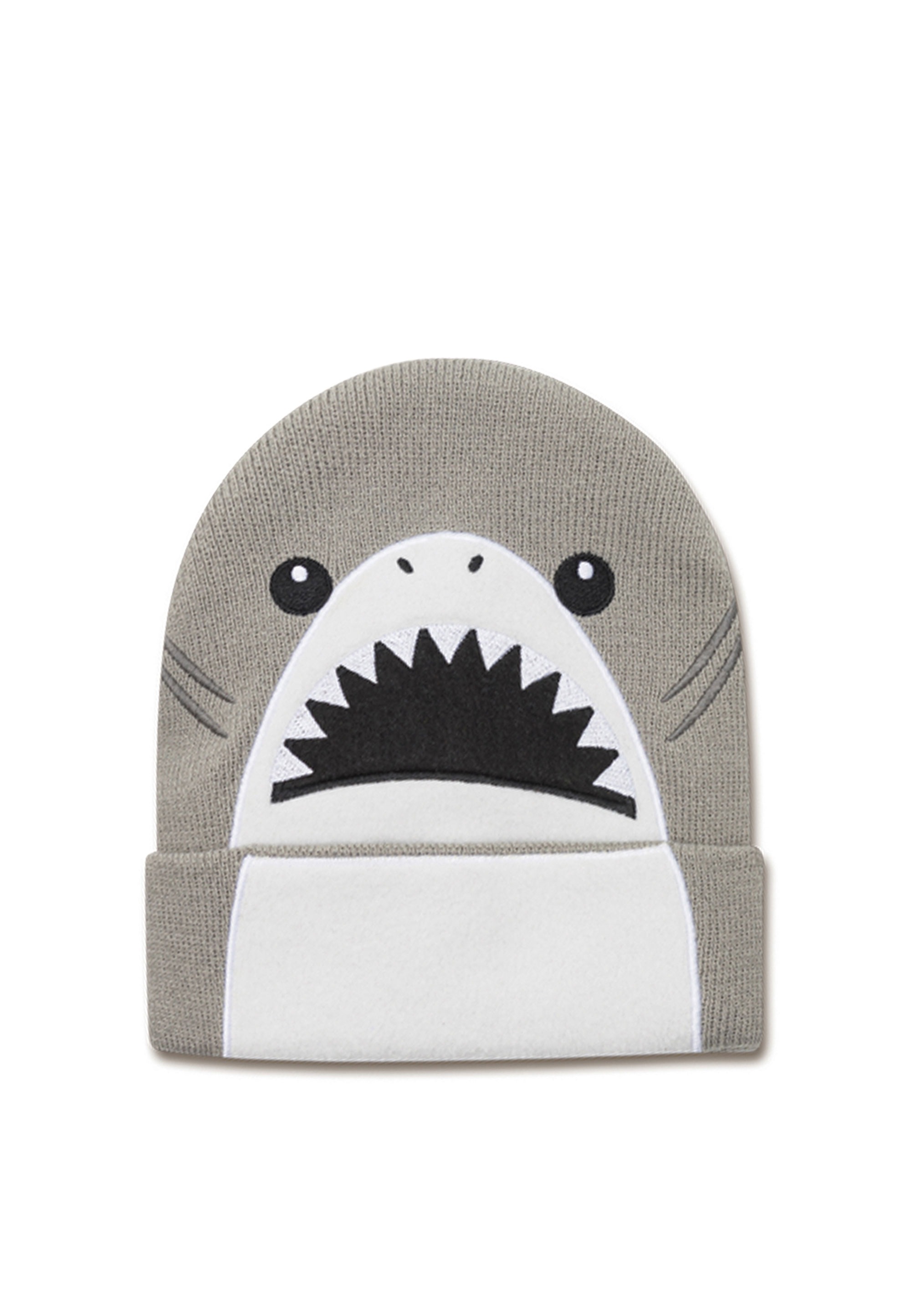 LOGOSHIRT Beanie »Harald der Hai - Mascot«, mit detailreicher Stickerei
