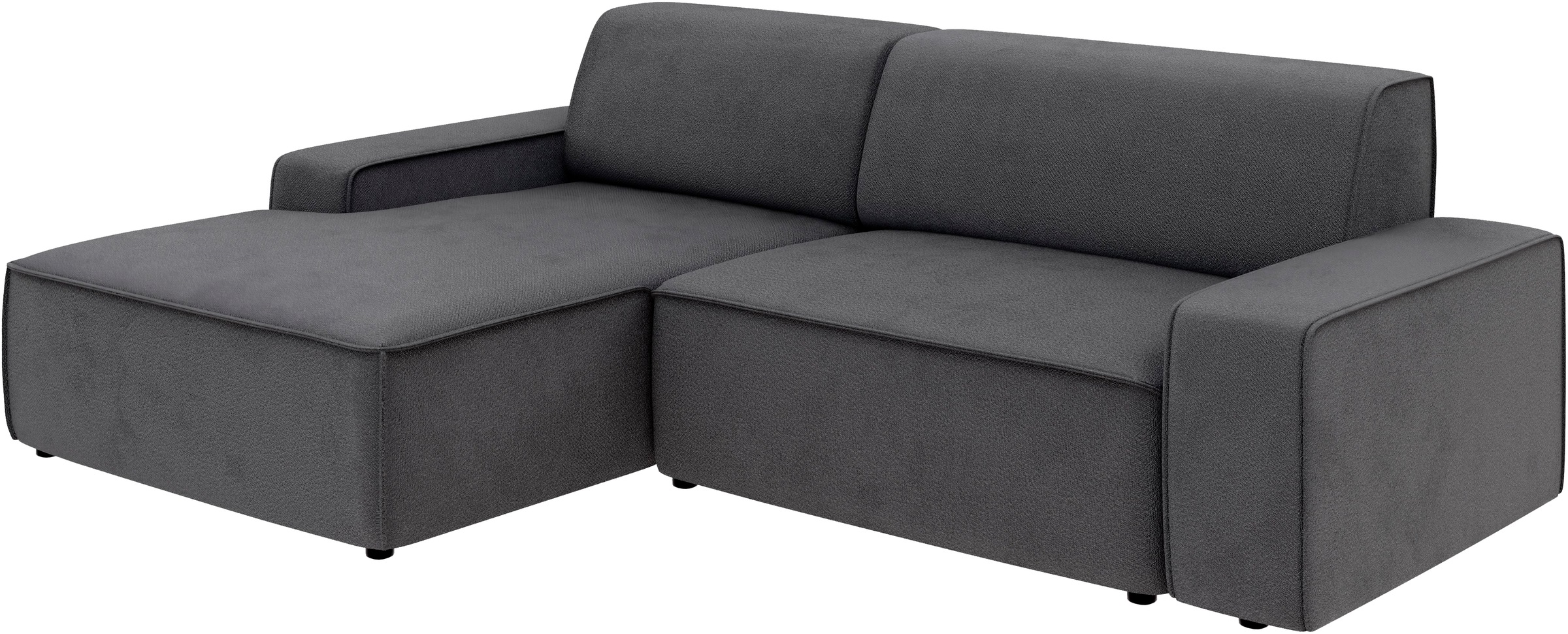 TRENDMANUFAKTUR Ecksofa »Graz, wahlweise mit Sitzvorschub und Bettkasten, L-Form, Breite 246 cm«, in Cord-, haustierfreundlichem LEO Struktur- oder LUMOS-3D-Bezug