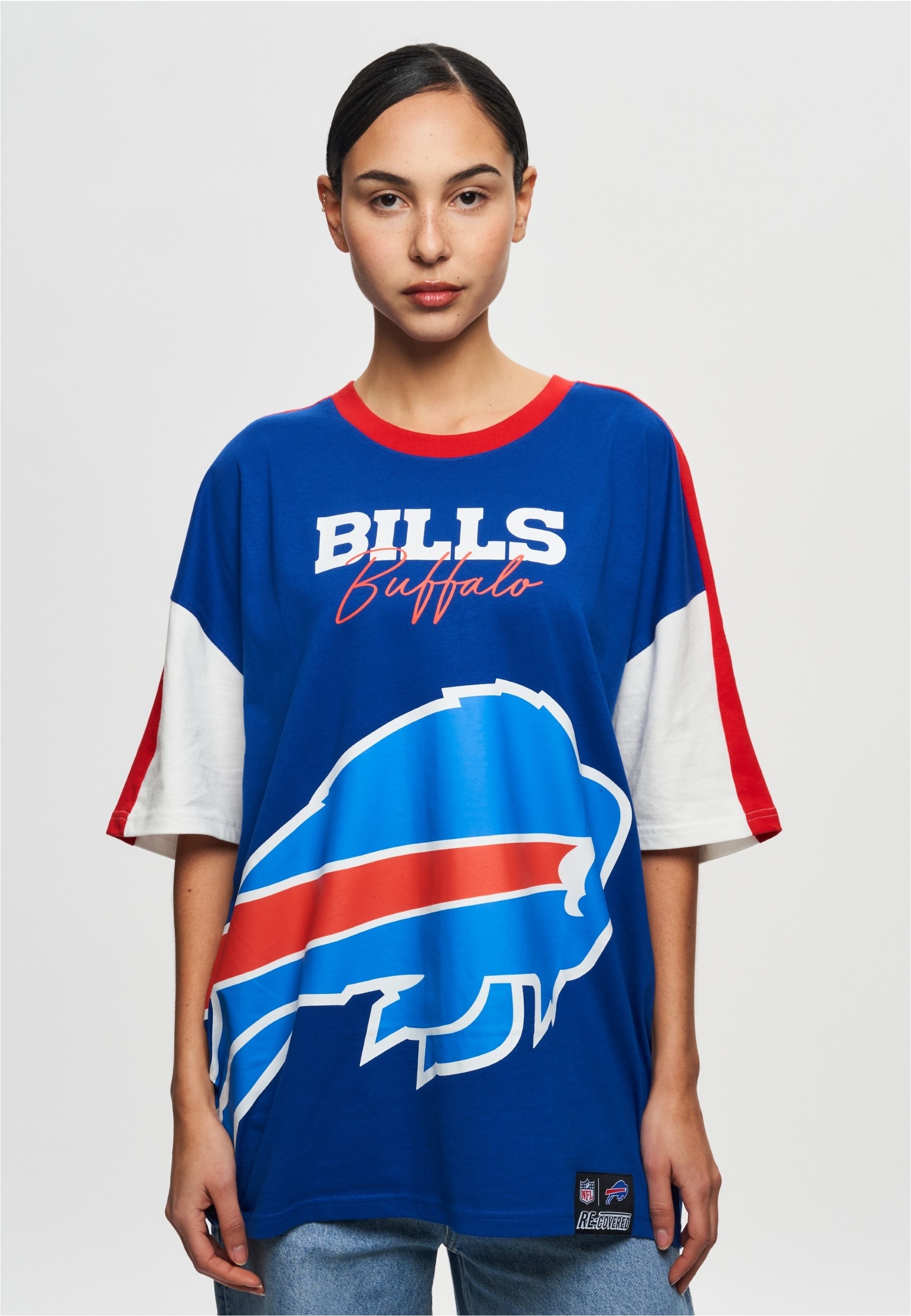 Recovered T-Shirt »NFL Bills Buffalo Cut and Sew Oversized«, (1 tlg.), für alle Buffalo Bills-Fans