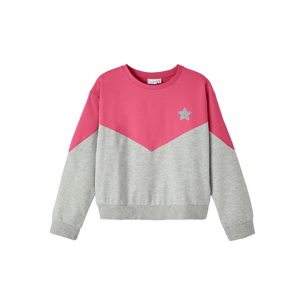 Name It Sweatshirt »NKFVIBBA LS SHORT BOXY SWEAT UNB«