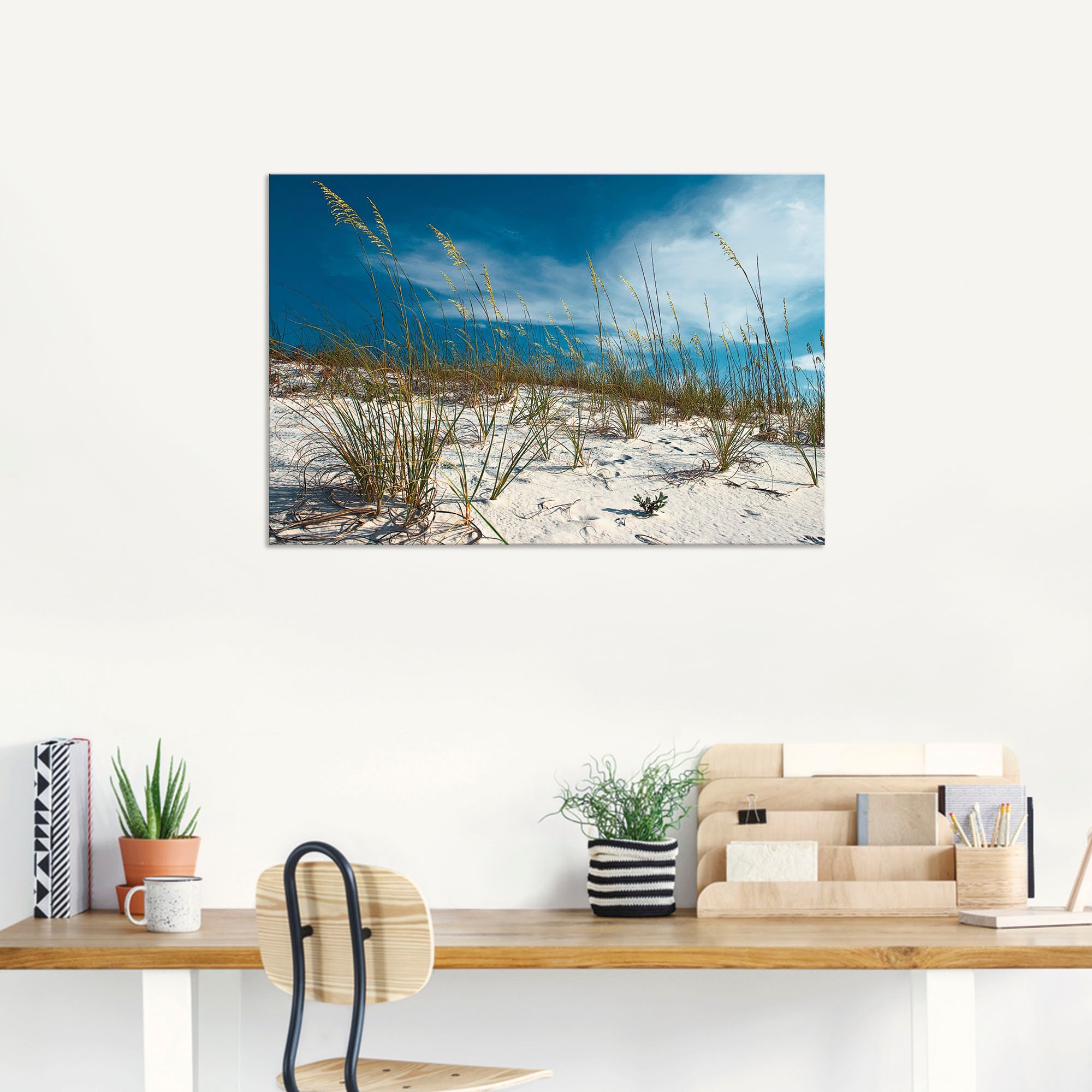 Artland Wandbild »Sanddüne und Gräser«, Strand, (1 St.), als Alubild, Outdoorbild, Leinwandbild, Poster in verschied. Größen