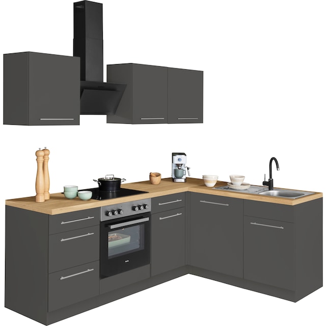 wiho Küchen Winkelküche »Unna«, ohne E-Geräte, Stellbreite 220 x 170 cm  bestellen | BAUR