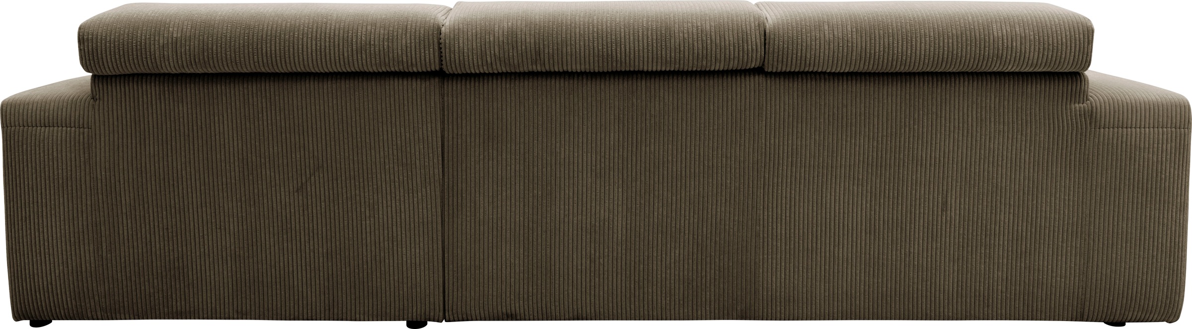 DOMO collection Ecksofa »Brandon große Ausführung B/T/H: 289/177/80 cm, auch in Leder und Cord«, mit Kopfteilverstellung, wahlweise Sitztiefenverstellung, L-Form