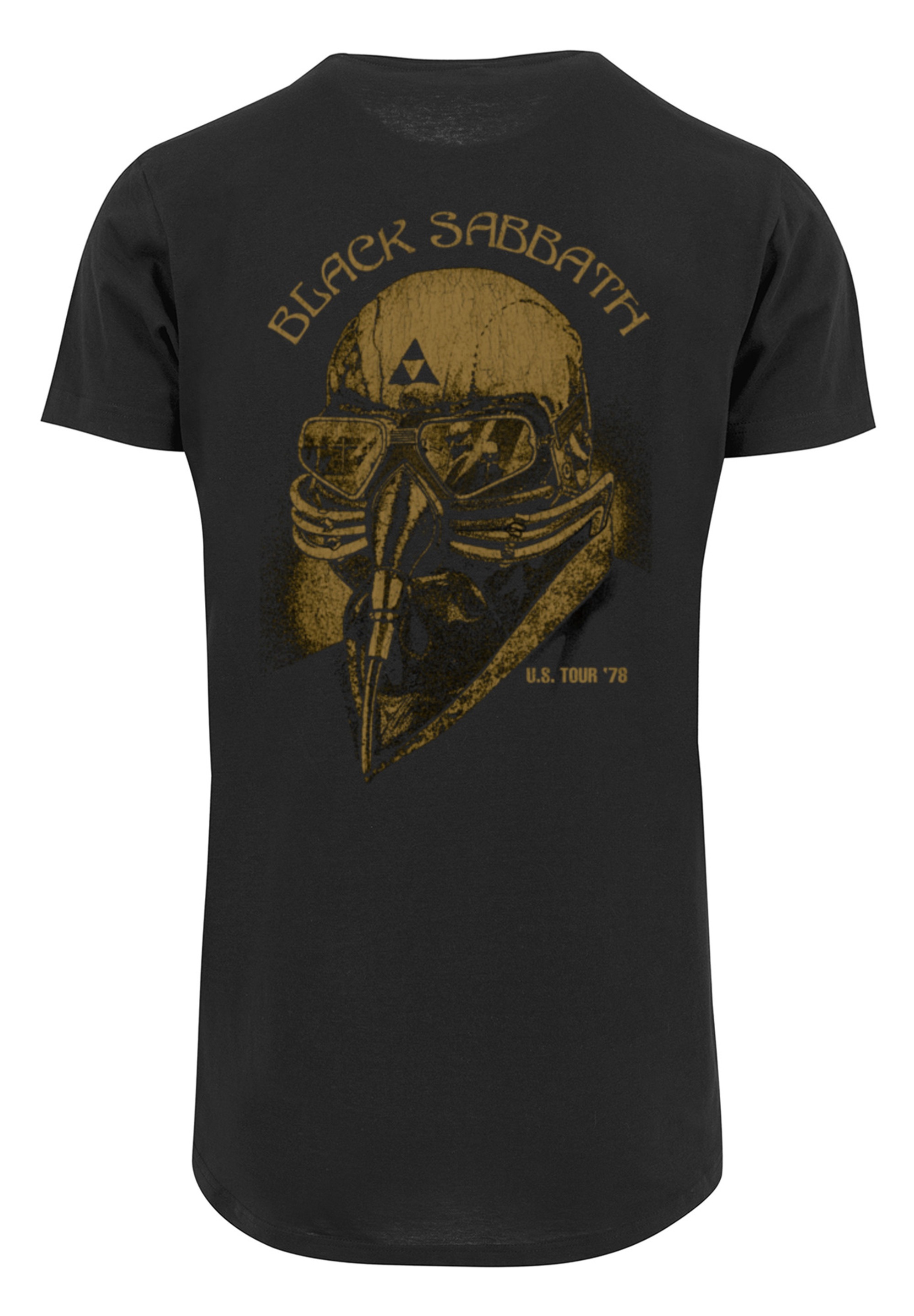 F4NT4STIC T-Shirt »Black Sabbath Metal Band US Tour 1978 Black Zip«, Print