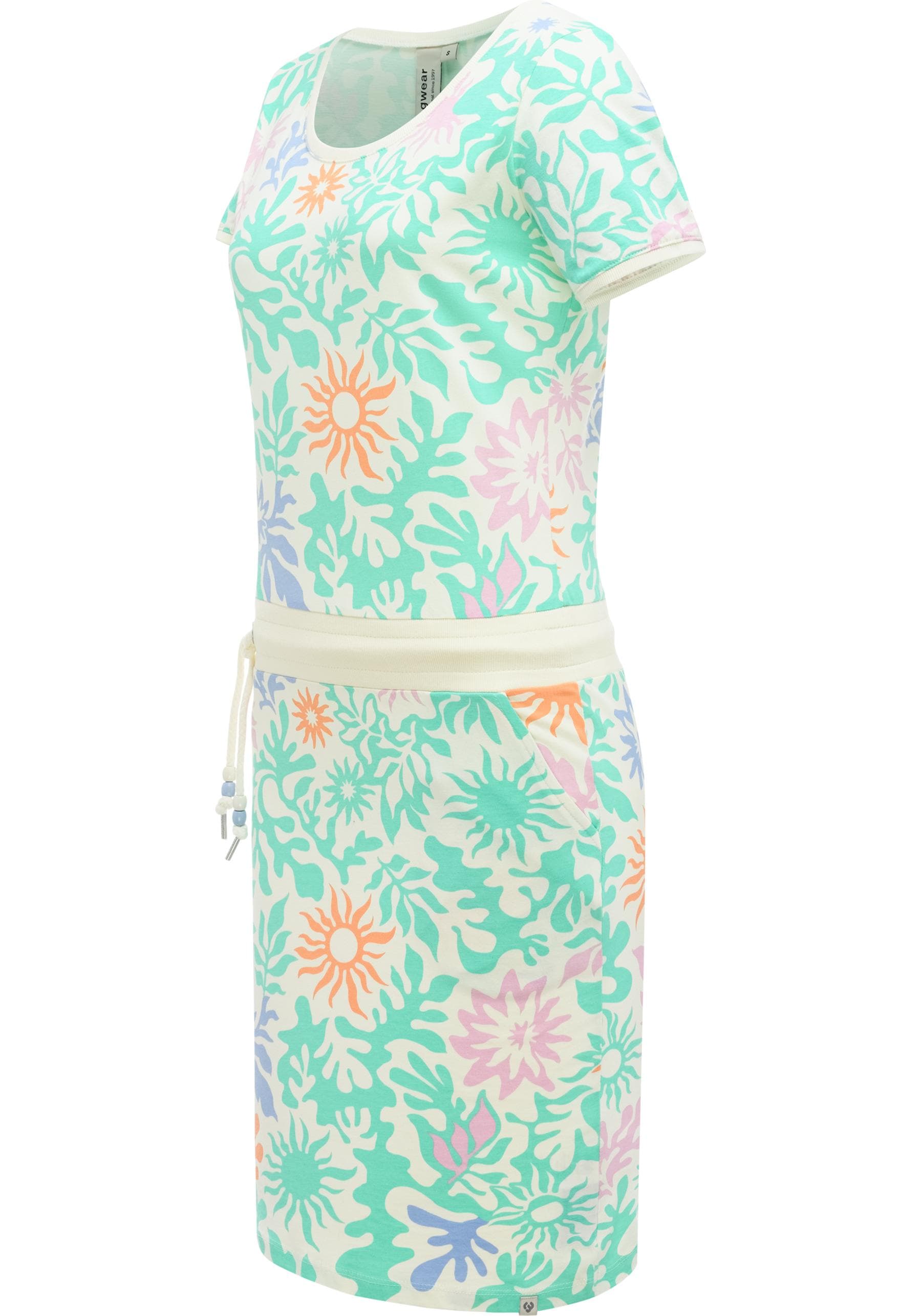 Ragwear Sommerkleid »Baomi Summer YOUMODO« Außentaschen | Eingrifftaschen Damen Minikleid in sommerlichem Print