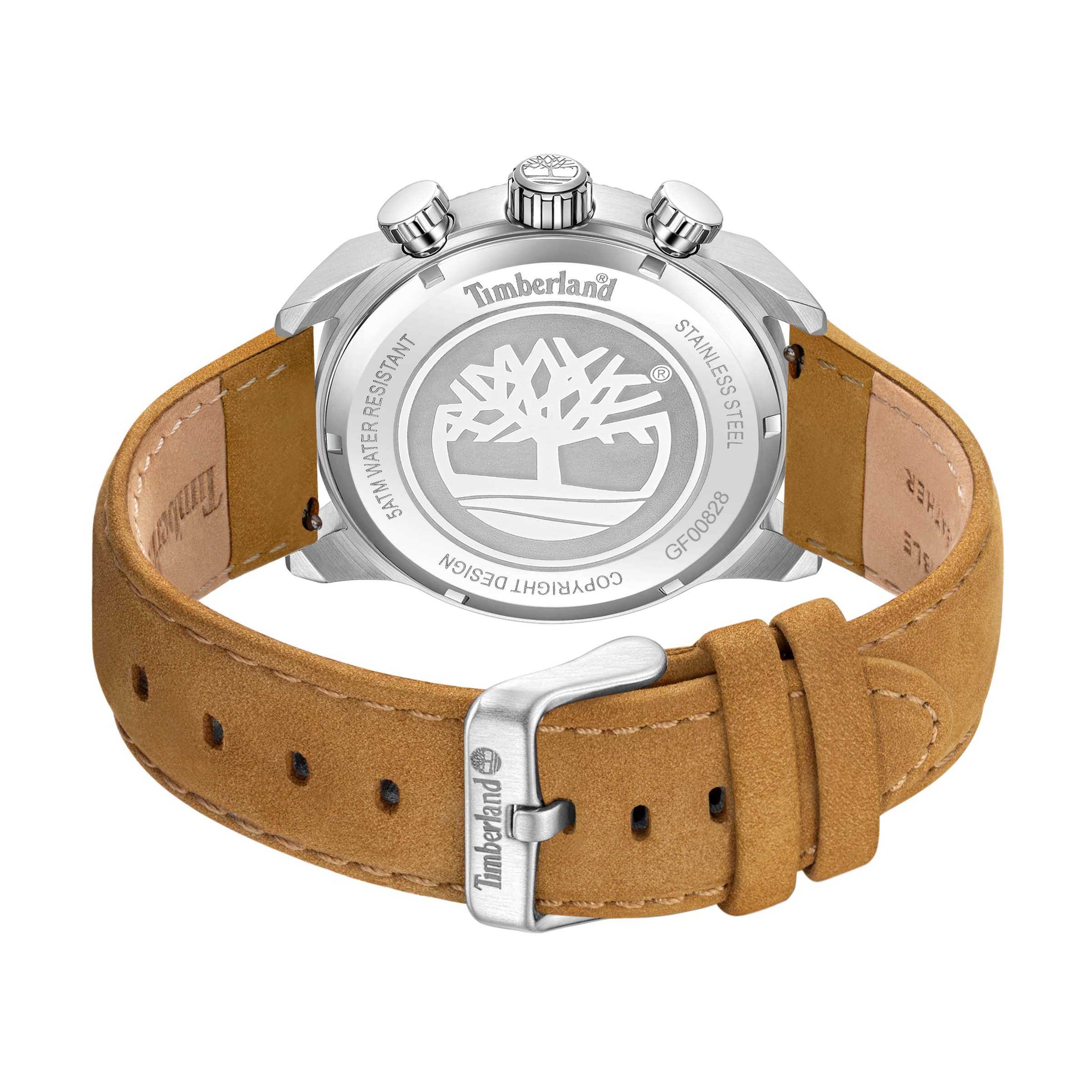 Timberland Multifunktionsuhr »HENNIKER II« Quarzuhr, Armbanduhr, Herrenuhr, Lederarmband, analog, Tag