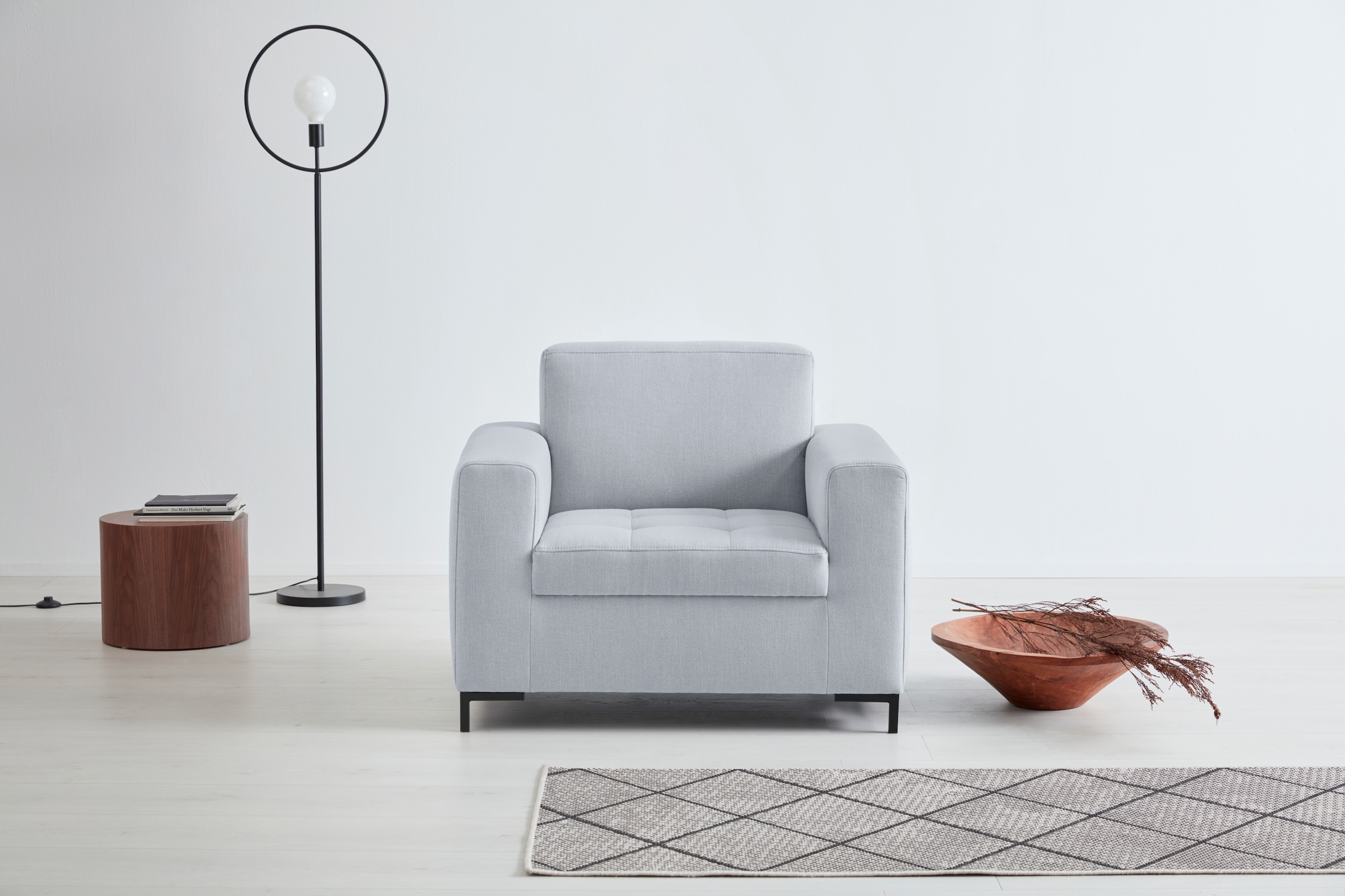 OTTO products Sessel "Grazzo Loungesessel, moderne Sitzheftung, bequemer Ei günstig online kaufen