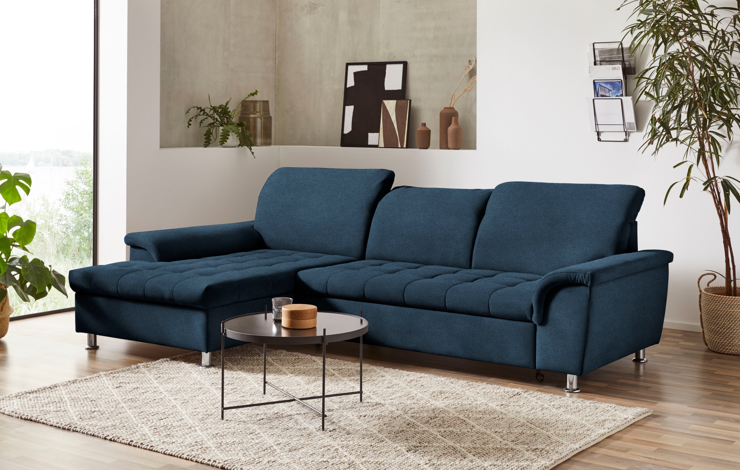 DOMO collection Ecksofa »Franzi L-Form«, wahlweise mit Kopfteilverstellung (dann Tiefe: 170 cm)