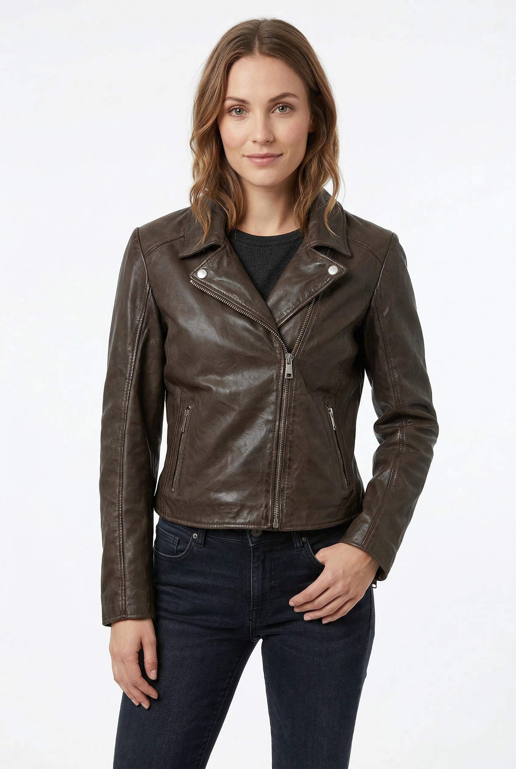 Mauritius Lederjacke "MWKalea" mit Reverskragen günstig online kaufen