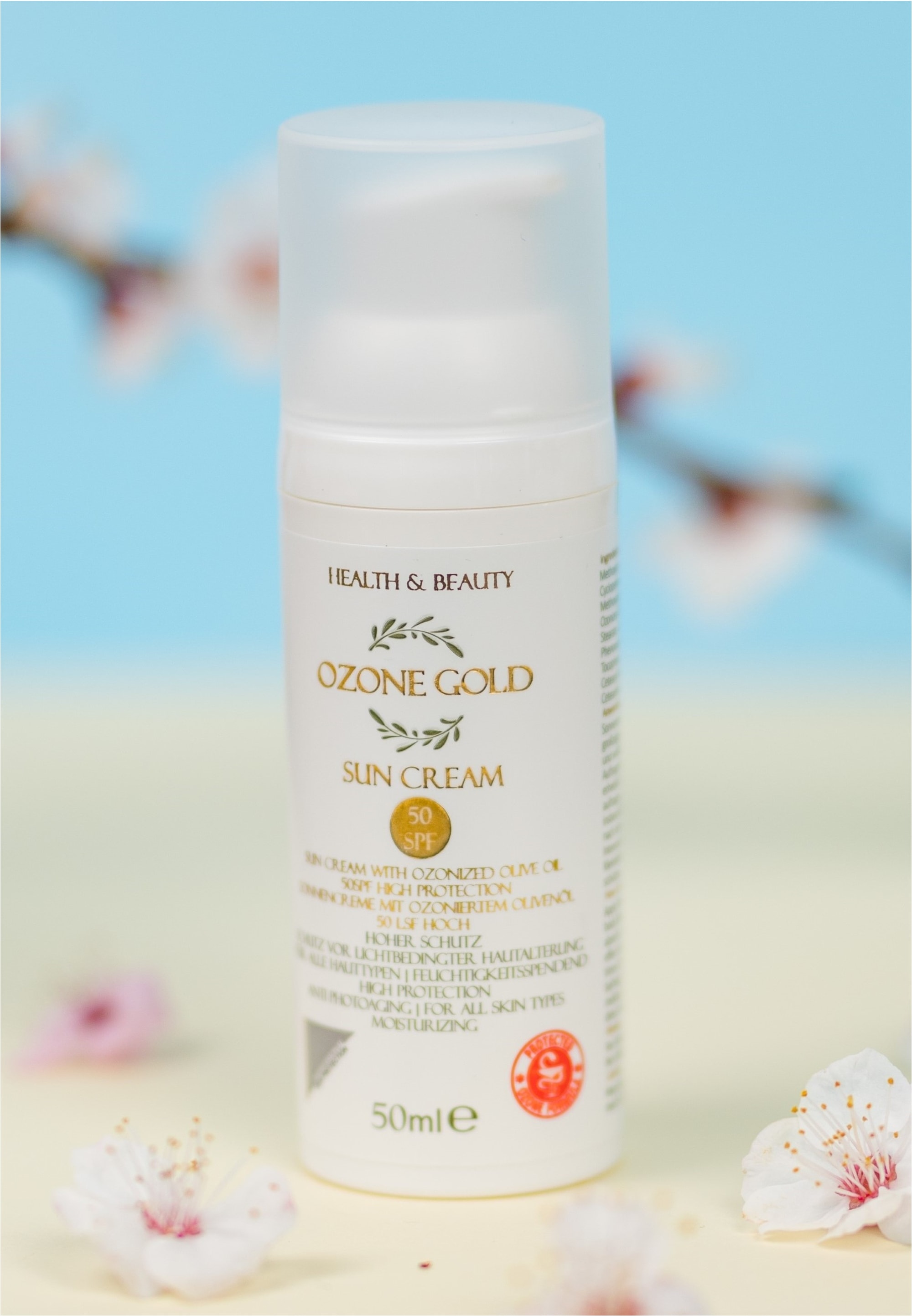 OZONE GOLD Körpercreme, (1 tlg.), mit einem Lichtschutzfaktor von 50