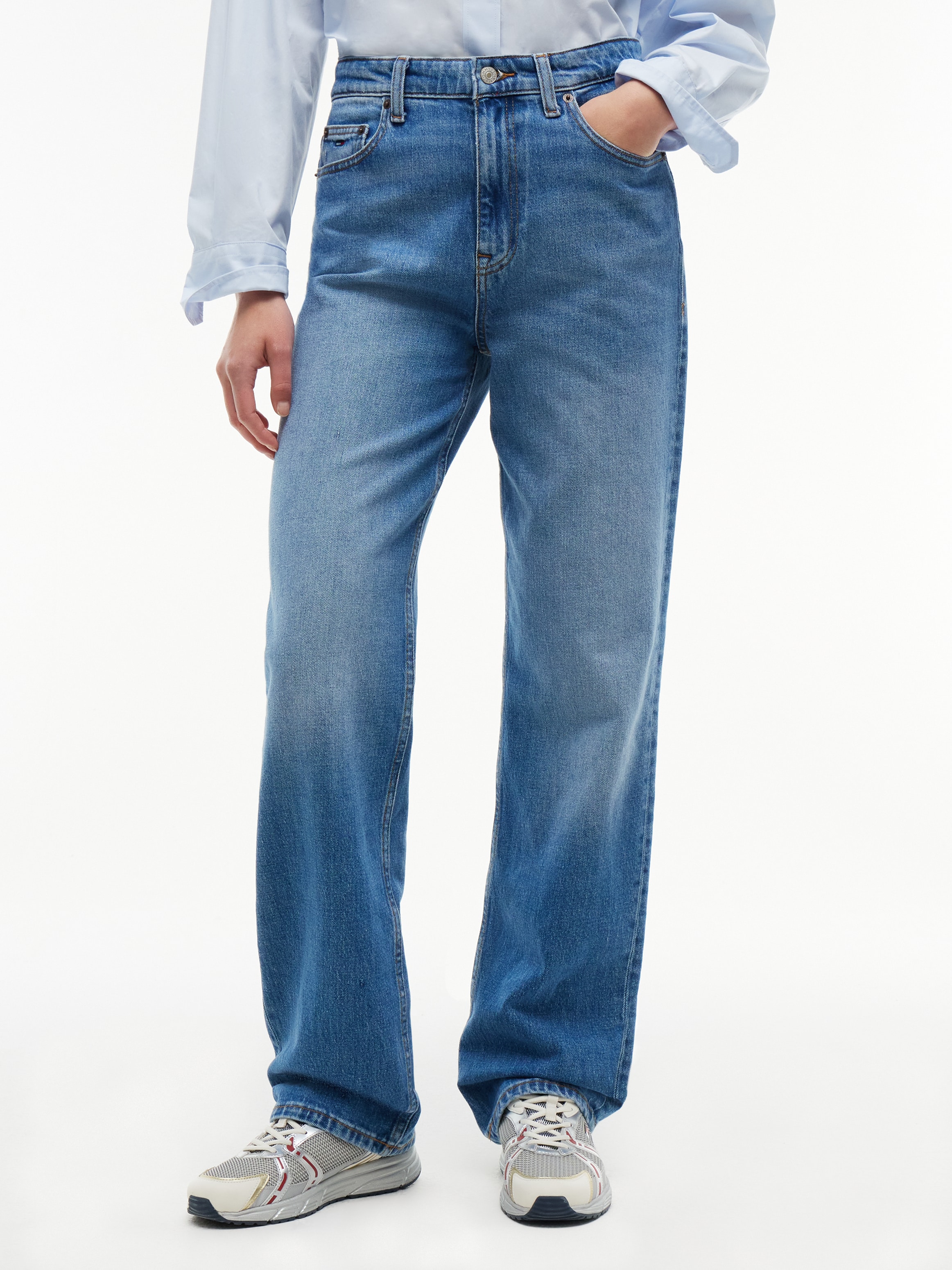 Tommy Jeans "LAYLA HR SLIM STR" High Waist, Baumwoll-Qualität