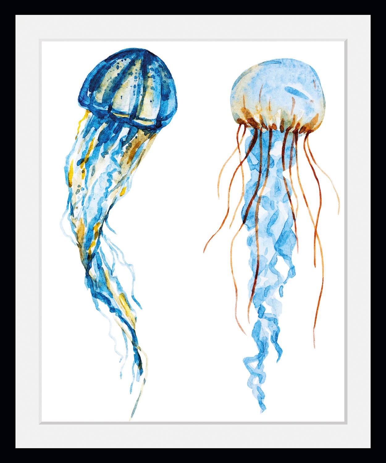 queence Bild »Alexander«, Meer-Wassertiere-Kunst, (1 St.), HD Premium Poster-Druck inkl. Holzrahmen