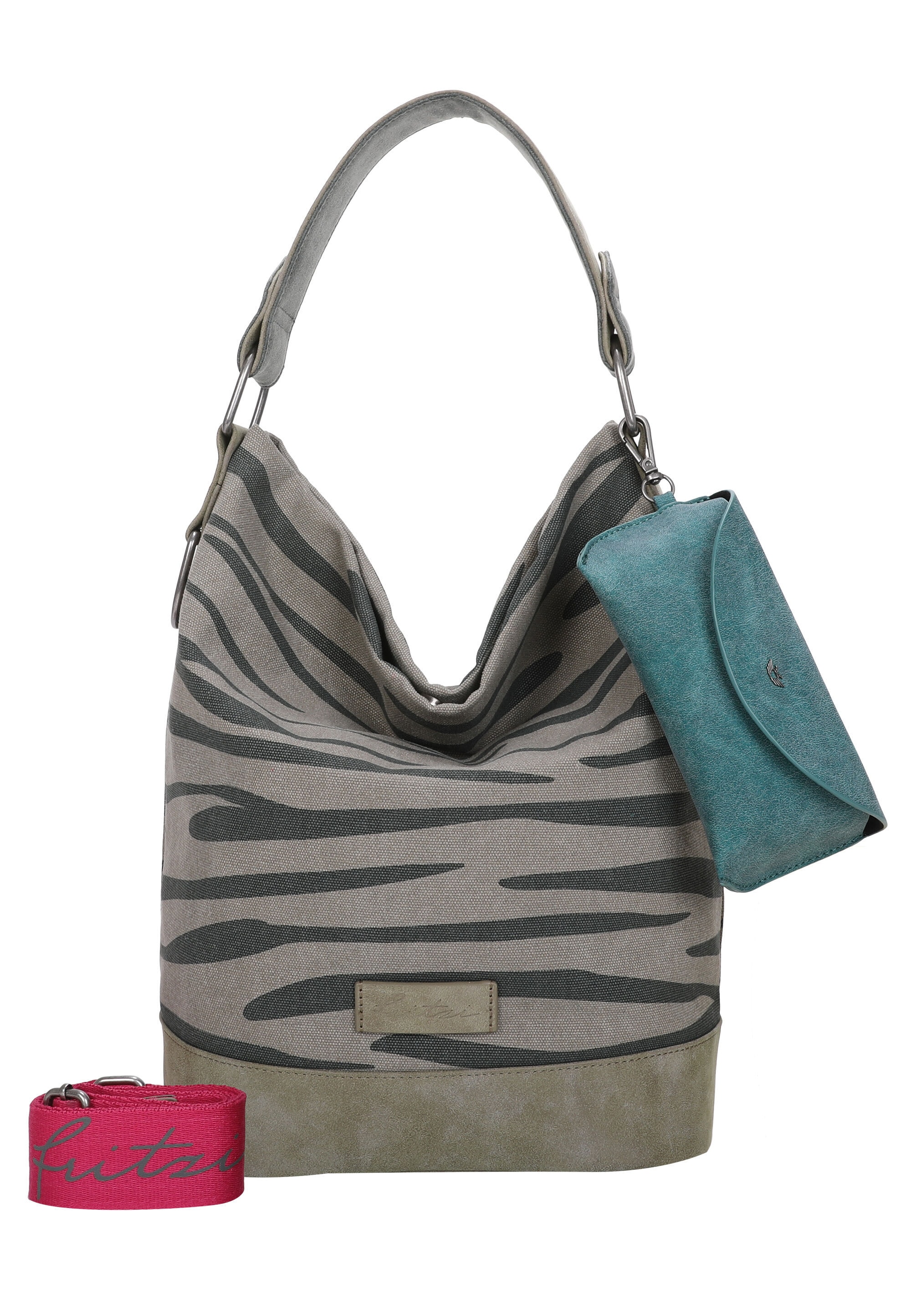 Fritzi aus Preußen Schultertasche »Izzy07-Olga« mit Zebra-Muster