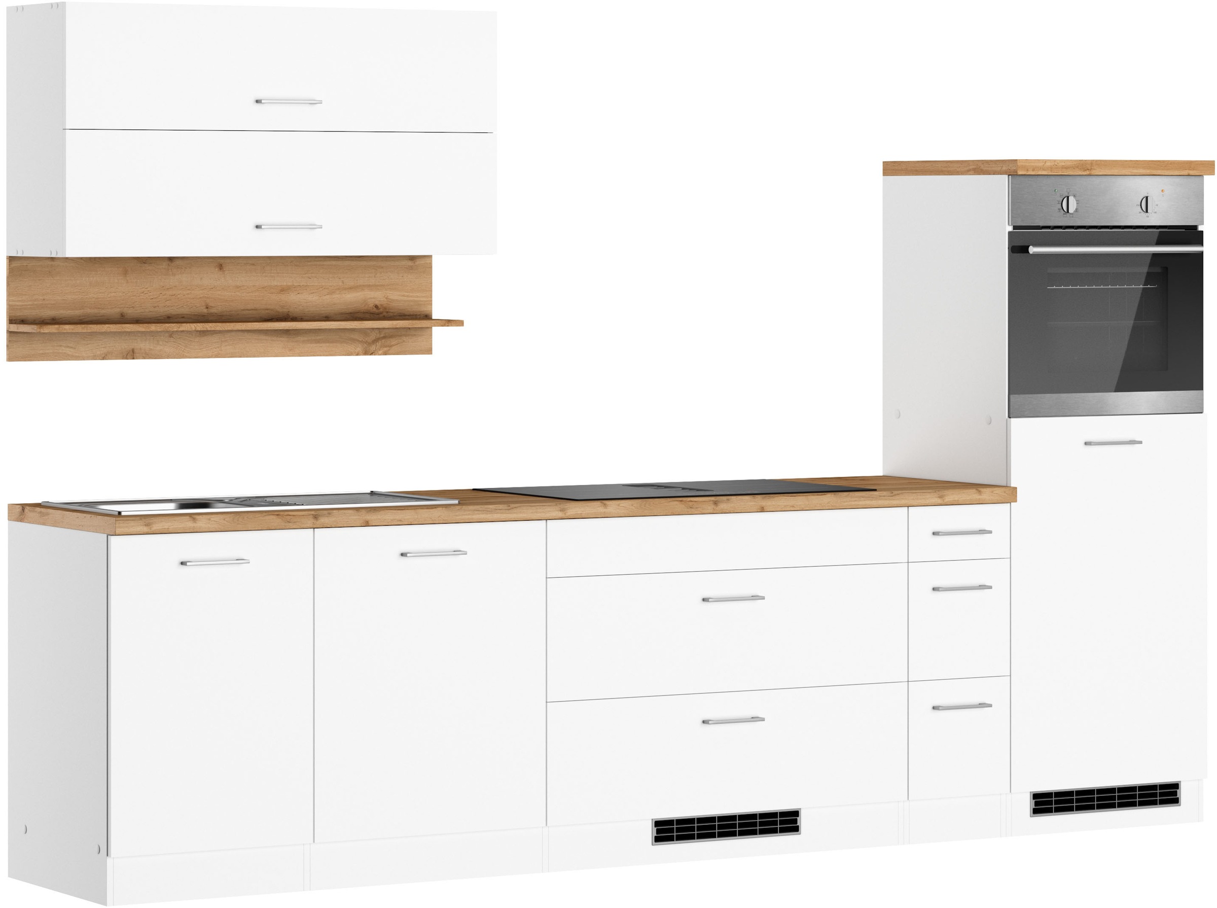 KOCHSTATION Küchenzeile "KS-Milan", Breite 300 cm, wahlweise mit E-Geräten, günstig online kaufen