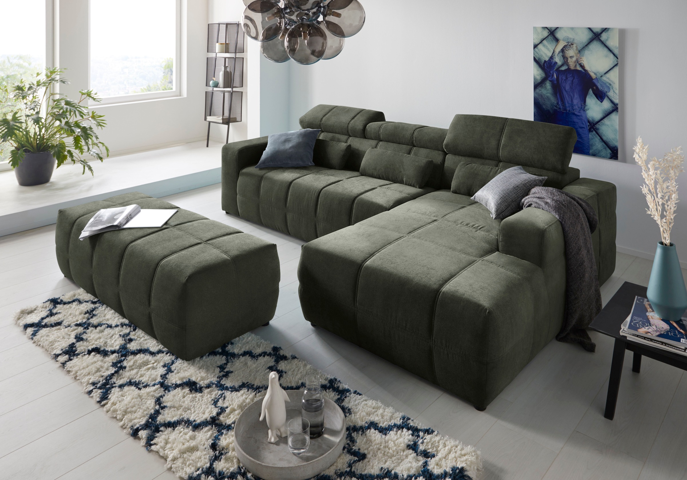 DOMO collection Ecksofa "Brandon große Ausführung B/T/H: 289/177/80 cm, auc günstig online kaufen